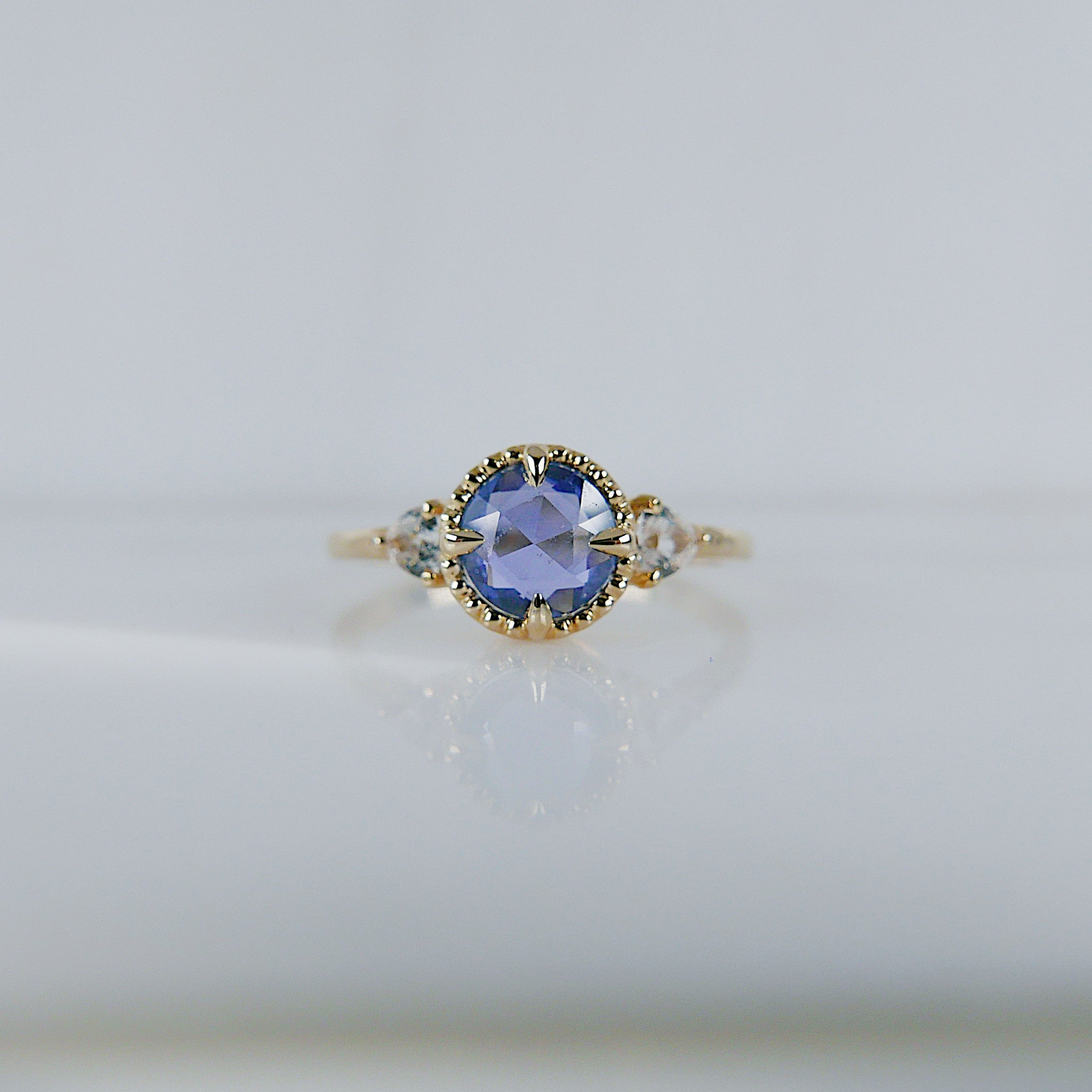 Bardot Blue Rosecut Sapphire Ring