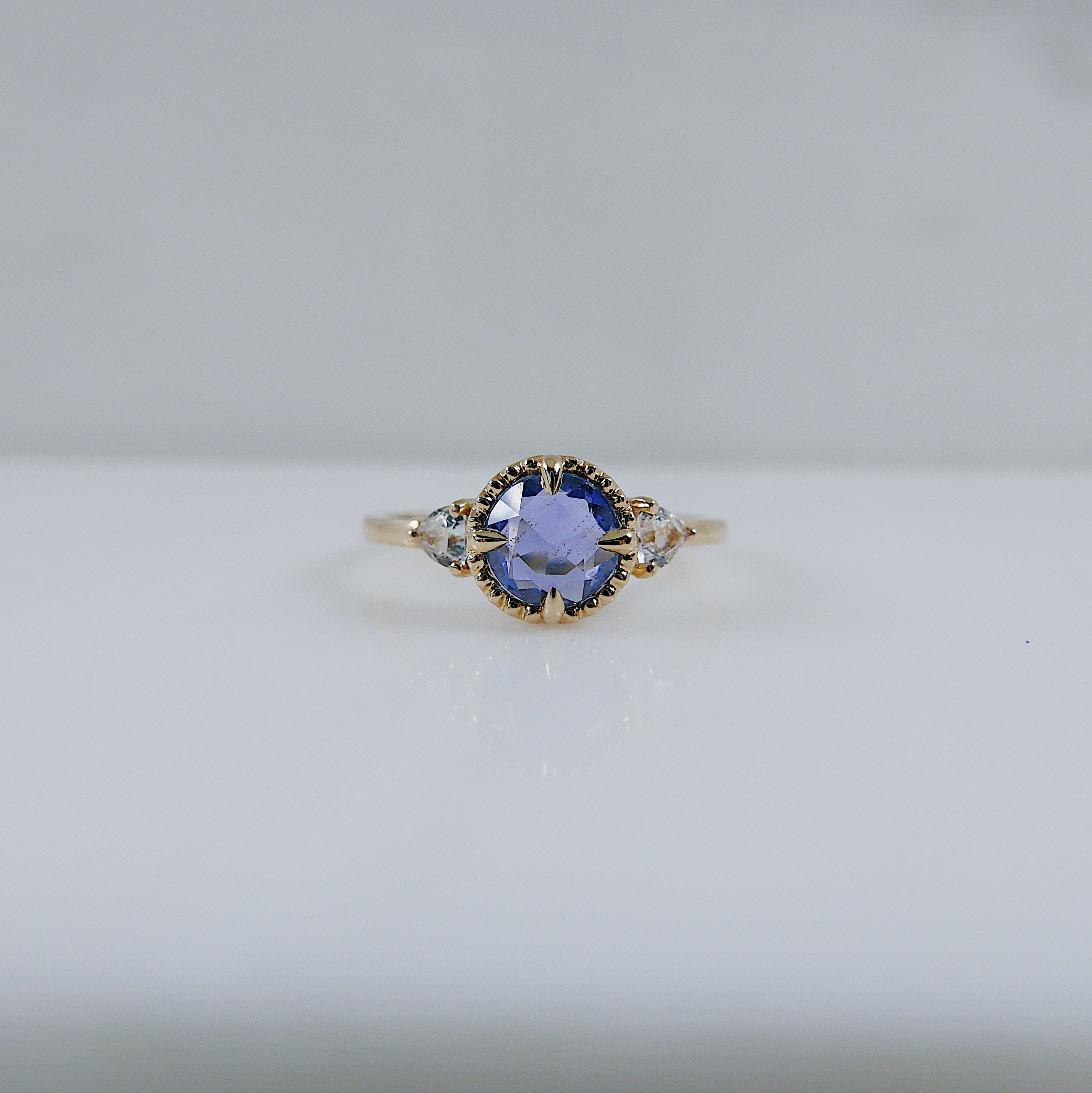 Bardot Blue Rosecut Sapphire Ring