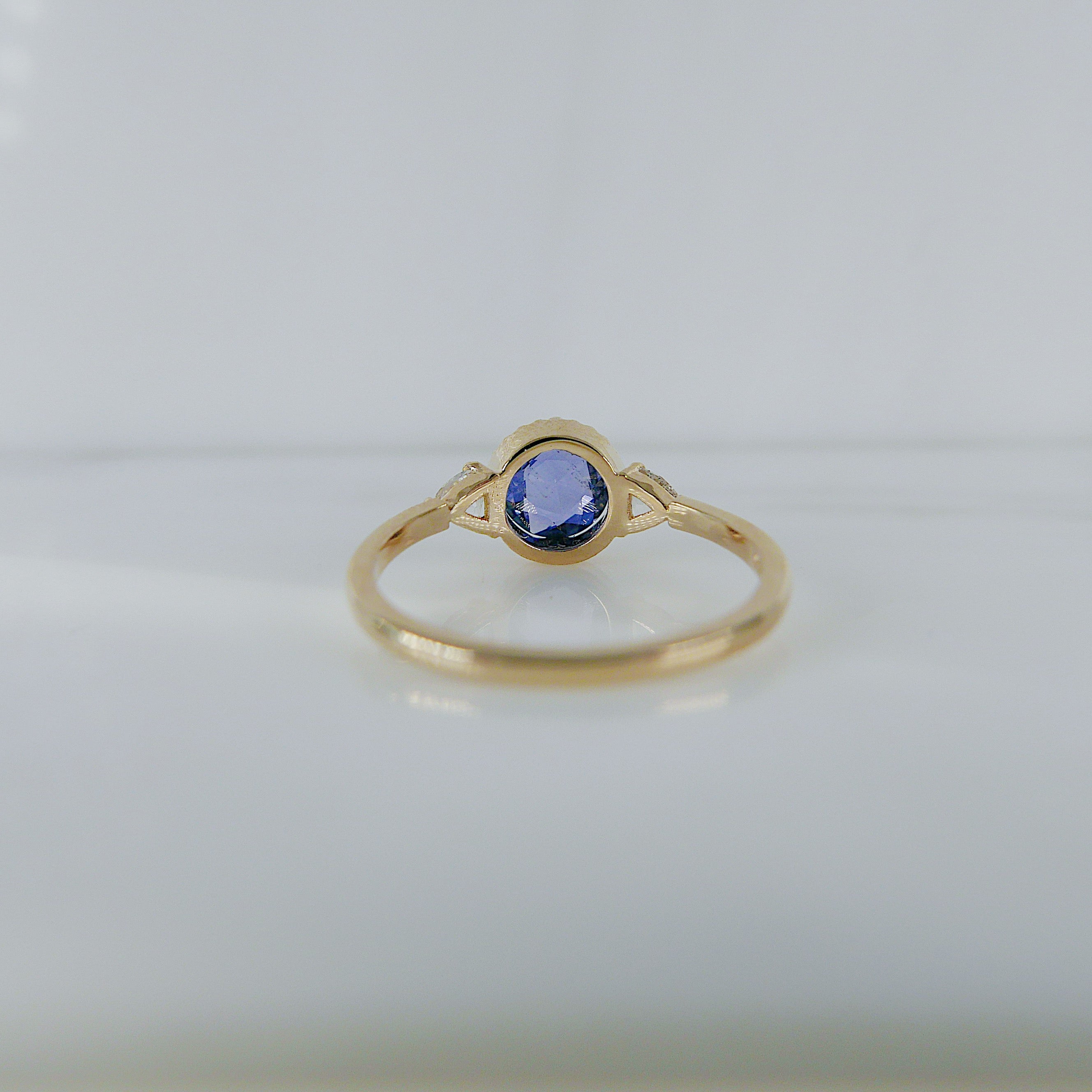 Bardot Blue Rosecut Sapphire Ring