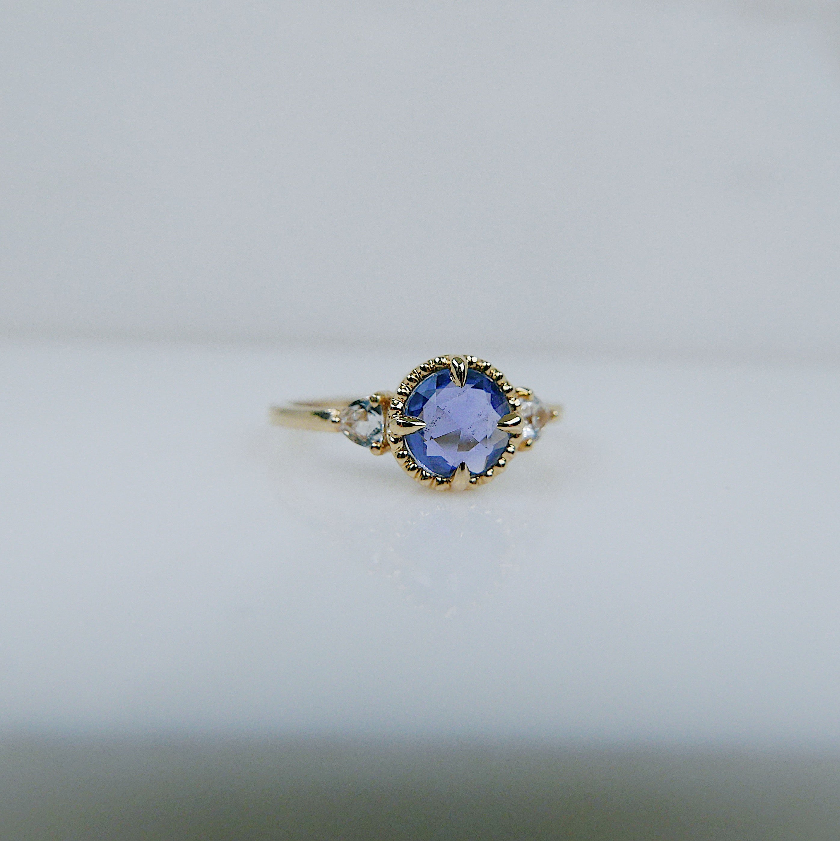 Bardot Blue Rosecut Sapphire Ring