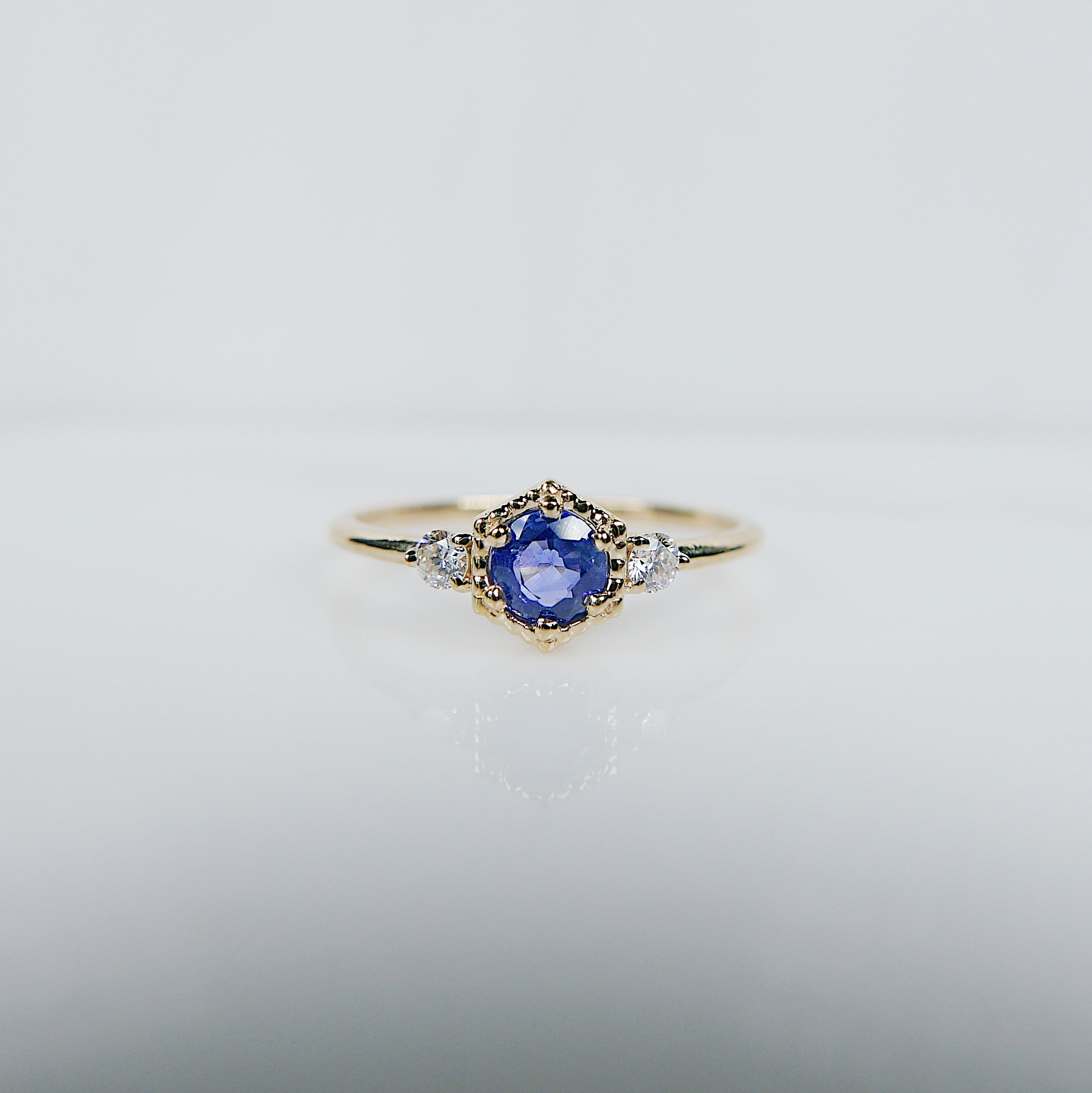 Harlow Blue Sapphire and Diamond ring