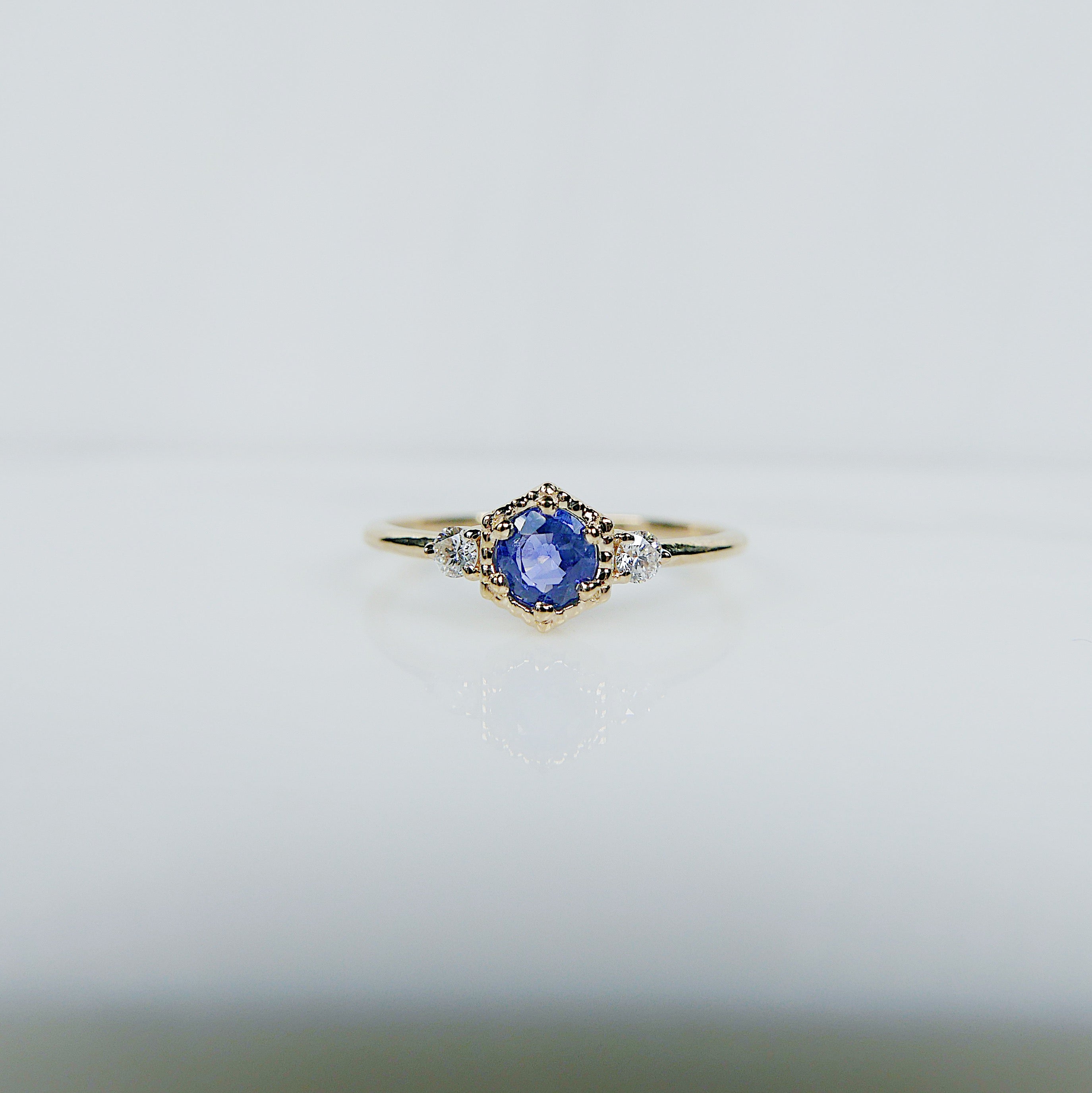 Harlow Blue Sapphire and Diamond ring