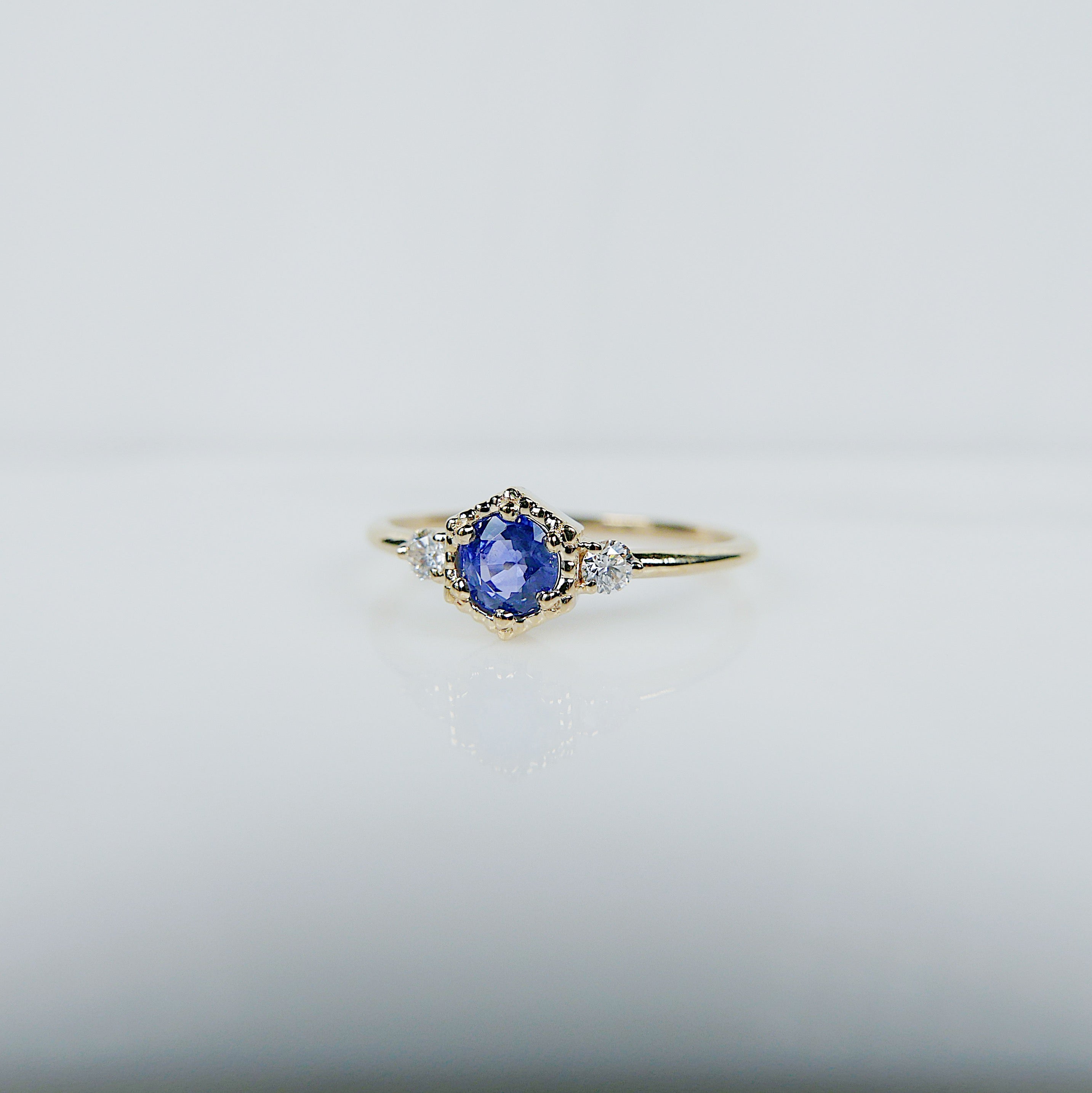 Harlow Blue Sapphire and Diamond ring