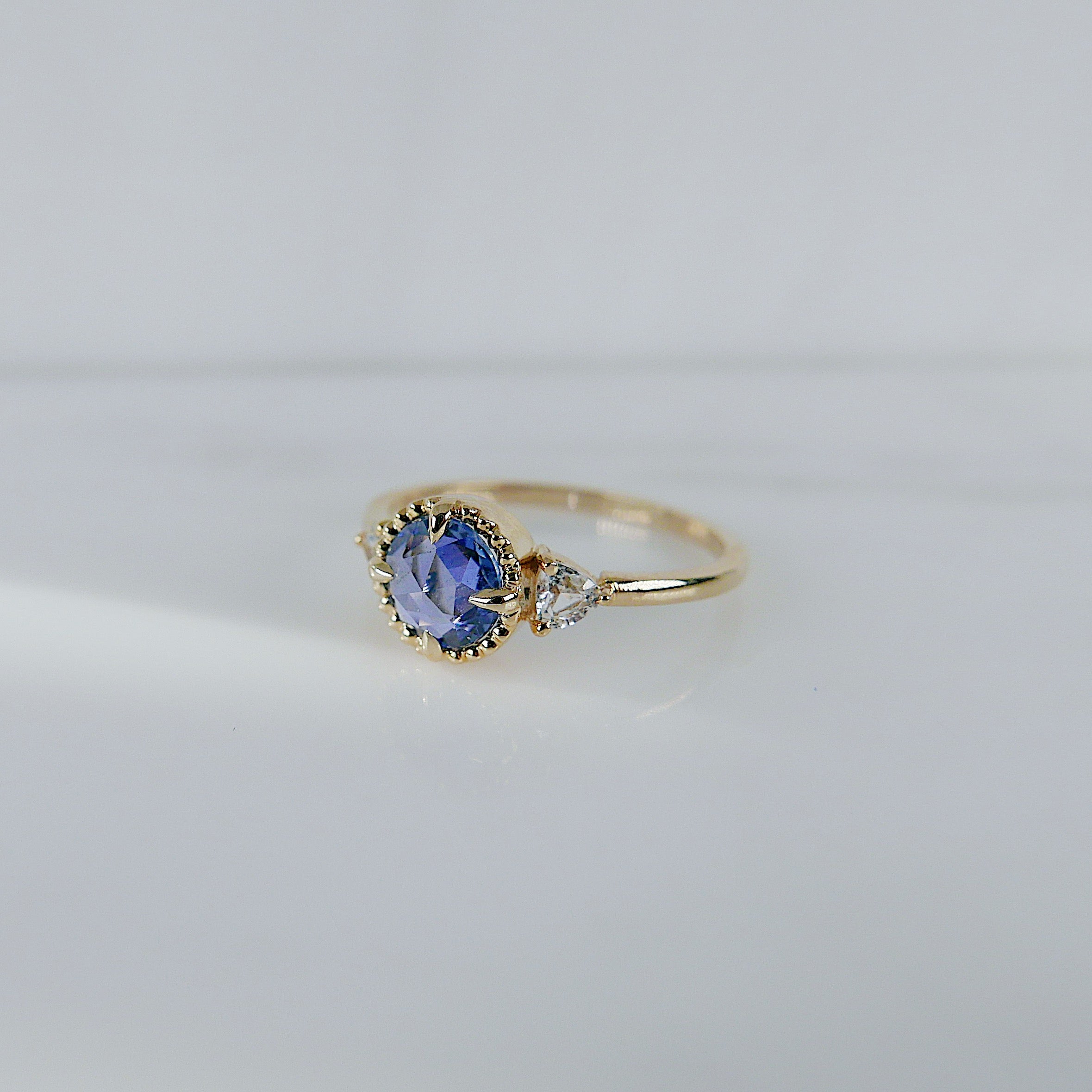 Bardot Blue Rosecut Sapphire Ring