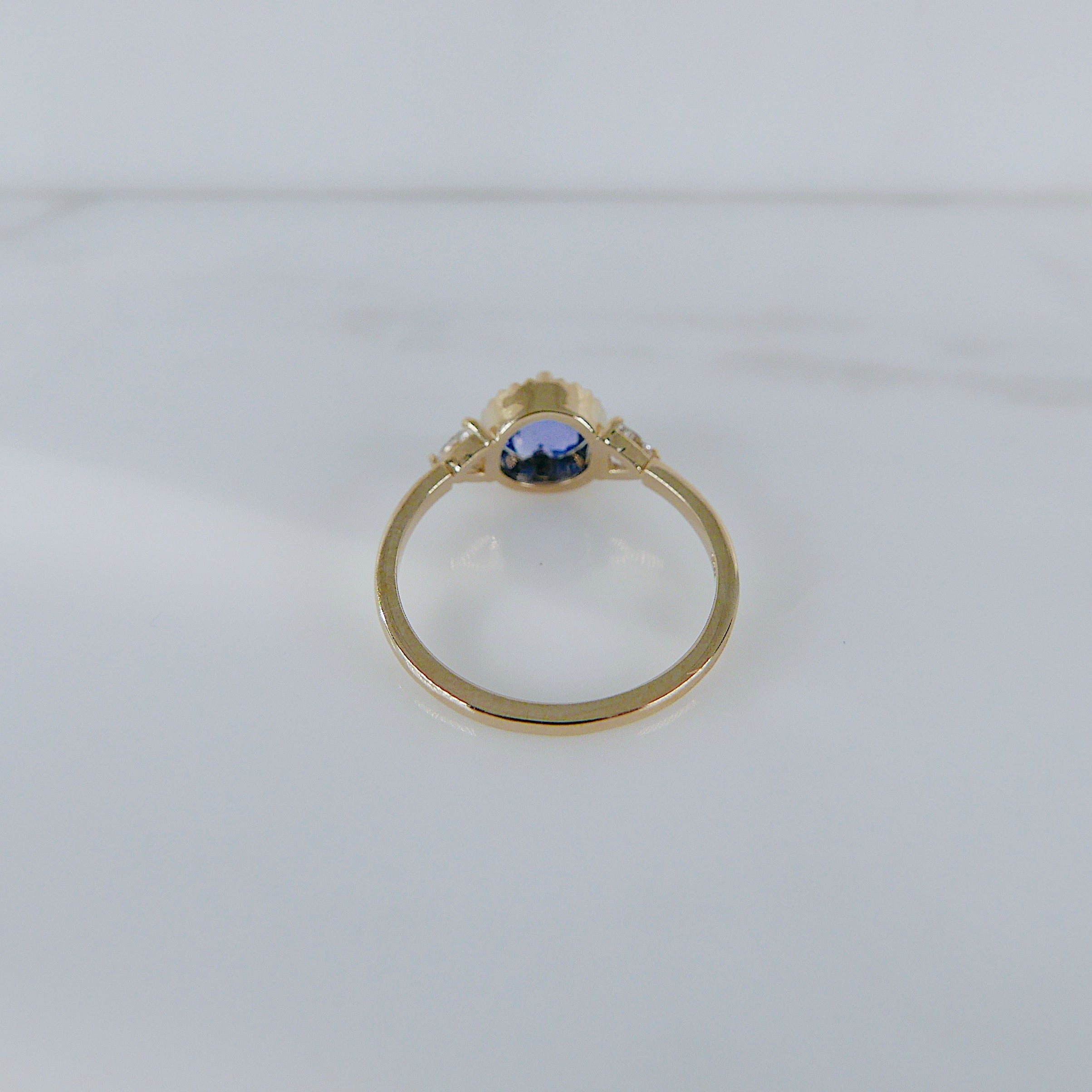 Bardot Blue Rosecut Sapphire Ring