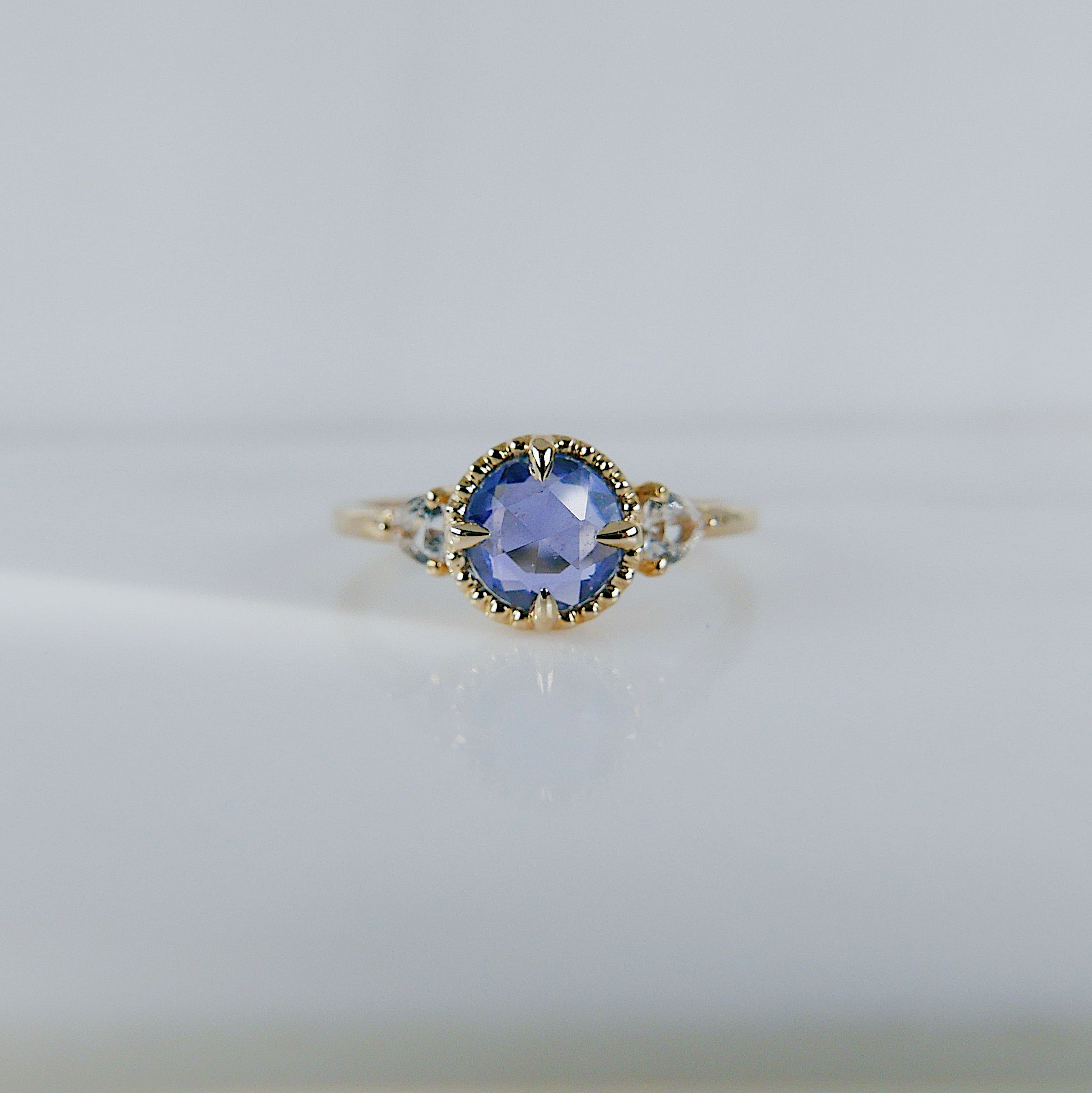 Bardot Blue Rosecut Sapphire Ring