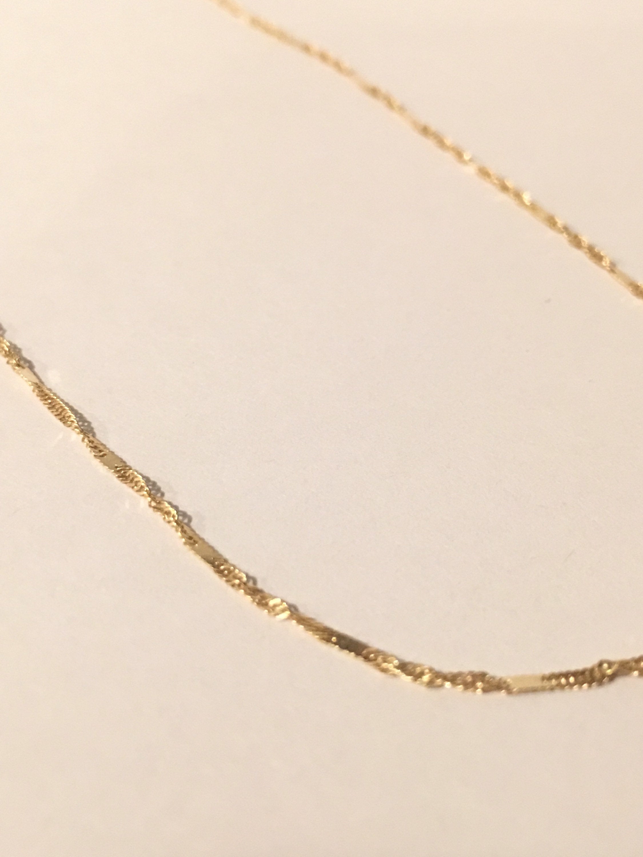 Twist Choker, Thin shiny 14k gold chain choker, 14k gold chain, short gold necklace, gold choker, thin dainty choker, everyday choker