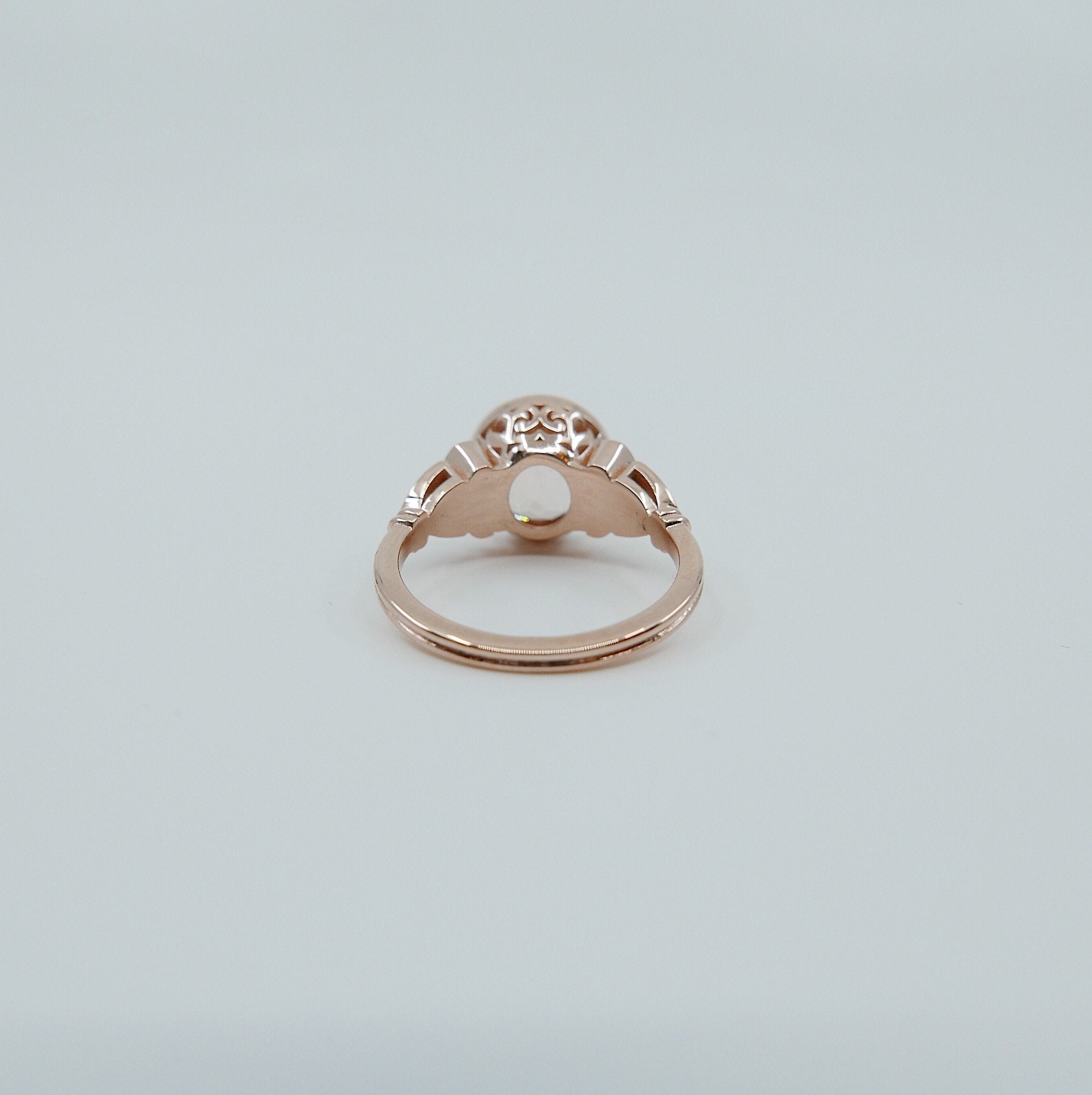 Sofia morganite & diamond statement ring, 14k gold morganite ring, engagement ring for alternative bride, alternative bridal morganite ring