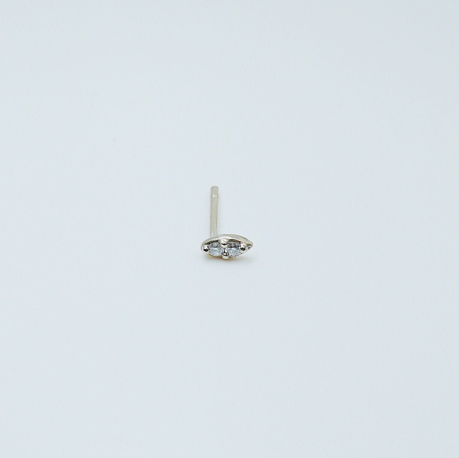 Deja Vu Diamond Earring, Diamond Earring, Diamond Earring, 14k Gold Diamond Earring, Dainty Diamond Earring, Dainty 14k Gold Post