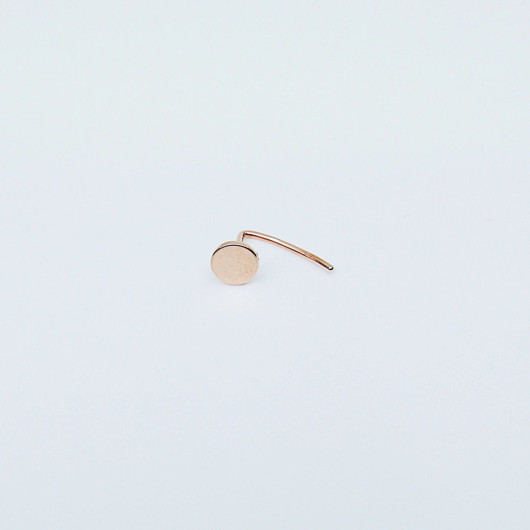 Dot Hook Earring Small, 14k Gold Dot Hook Earring, 14k Gold Hook Earring, Disc Hook Earring