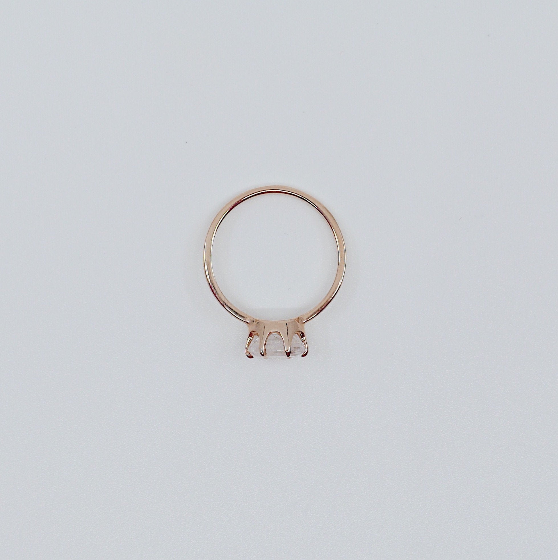 Margaux Moonstone Ring, rainbow Moonstone ring, gold solitaire ring, oval moonstone ring, 14k gold simple prong ring