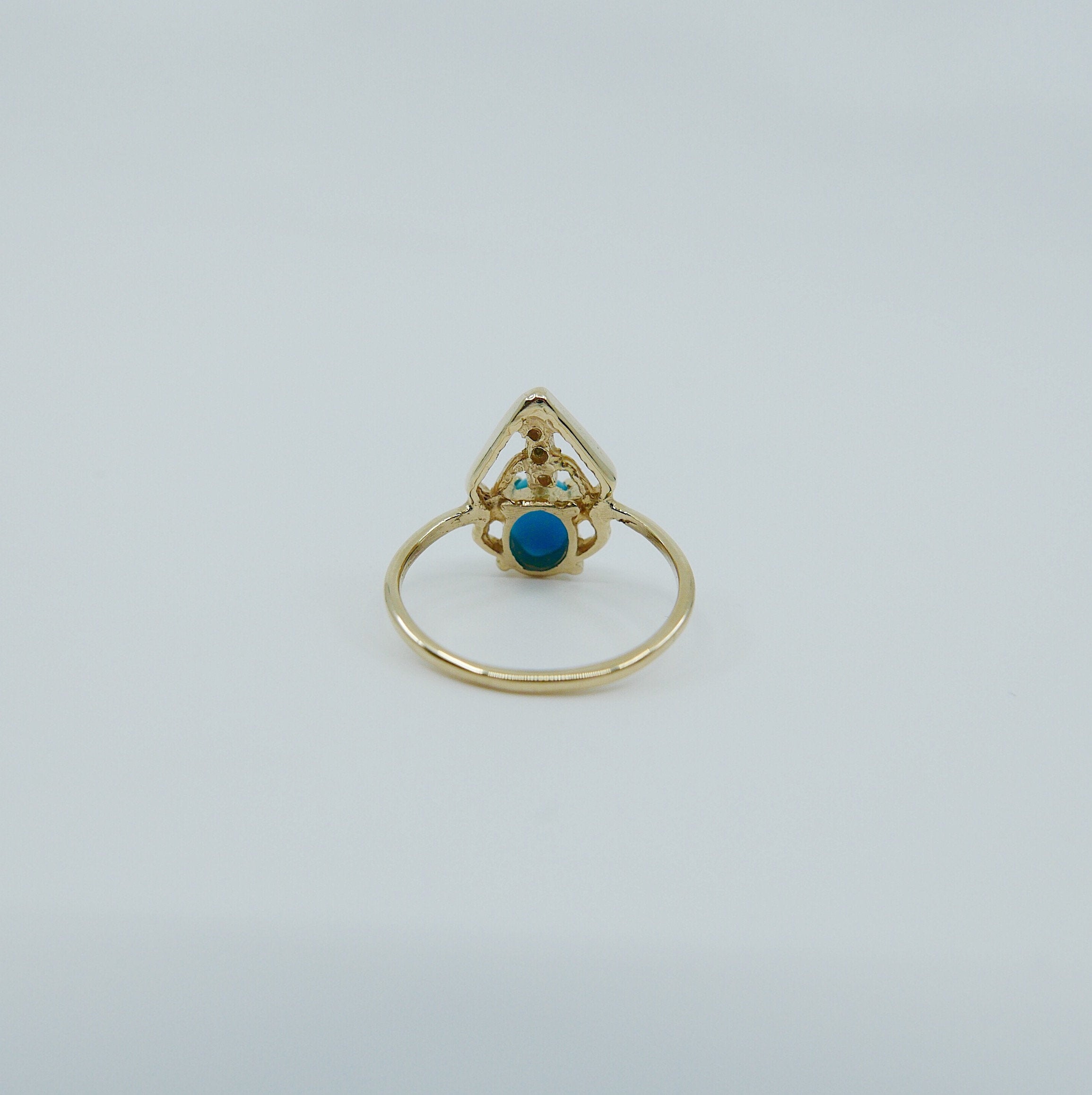 Turquoise Scarab ring, Oval turquoise diamond scarab ring, geometric turquoise ring, turquoise bug ring, 14k gold turquoise ring