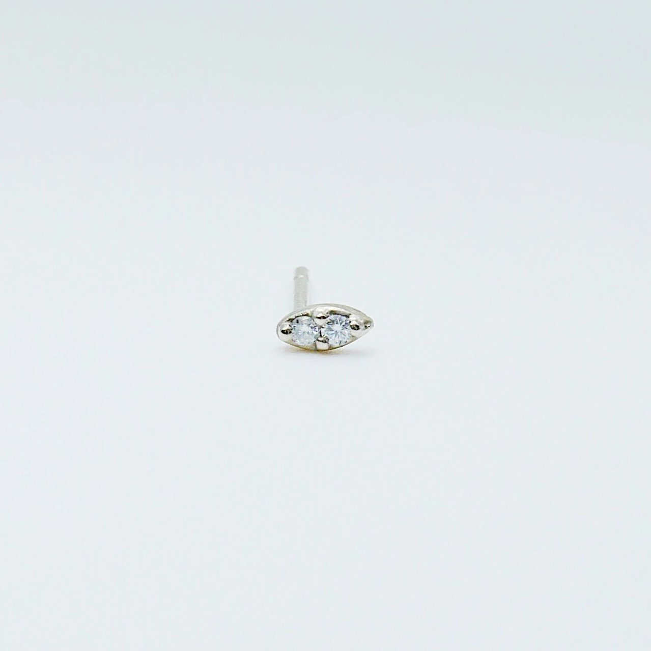 Deja Vu Diamond Earring, Diamond Earring, Diamond Earring, 14k Gold Diamond Earring, Dainty Diamond Earring, Dainty 14k Gold Post