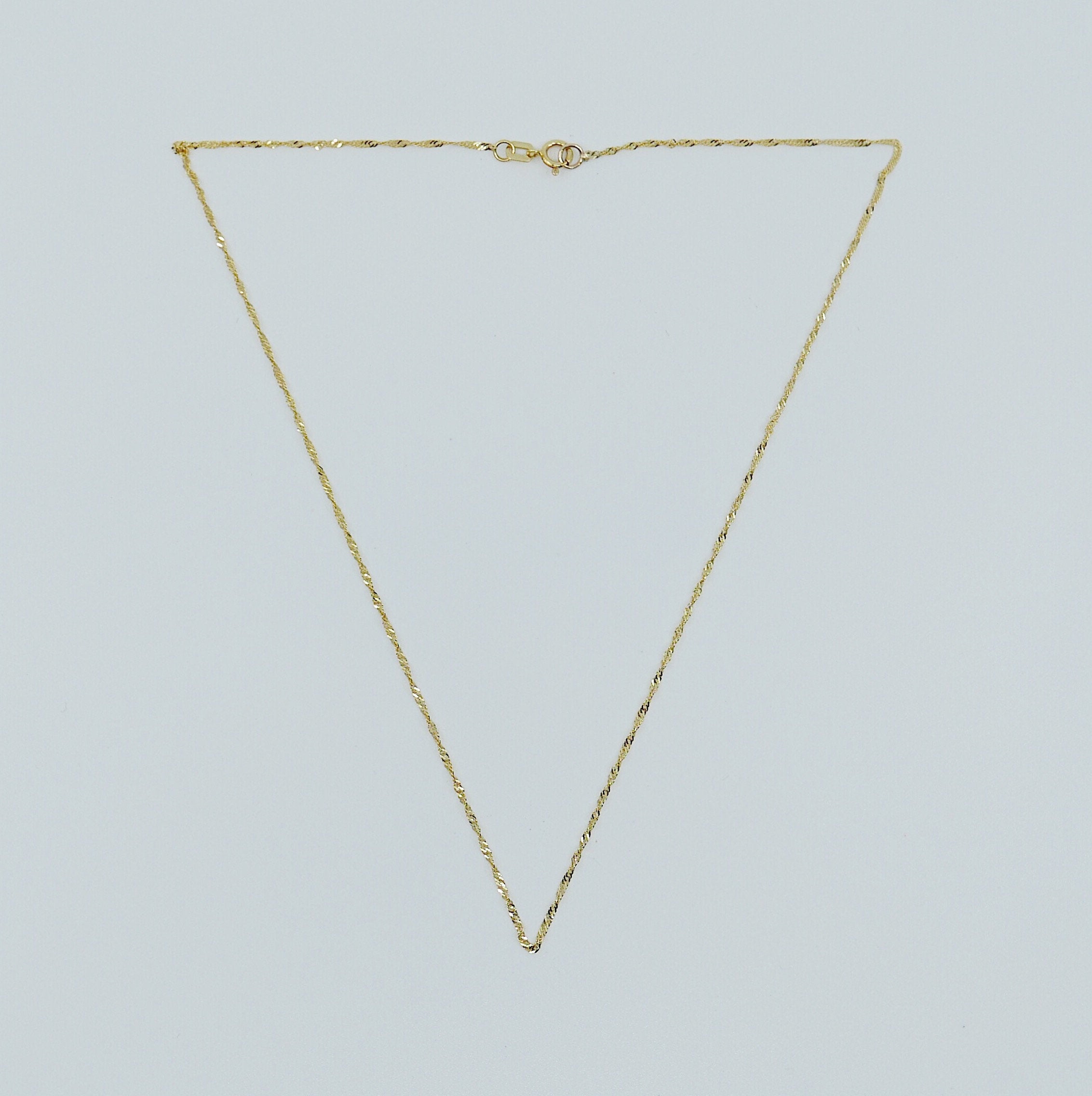 Pirouette Choker, Thin shiny 14k gold chain choker, 14k gold chain, short gold necklace, gold choker, thin dainty choker, chain choker