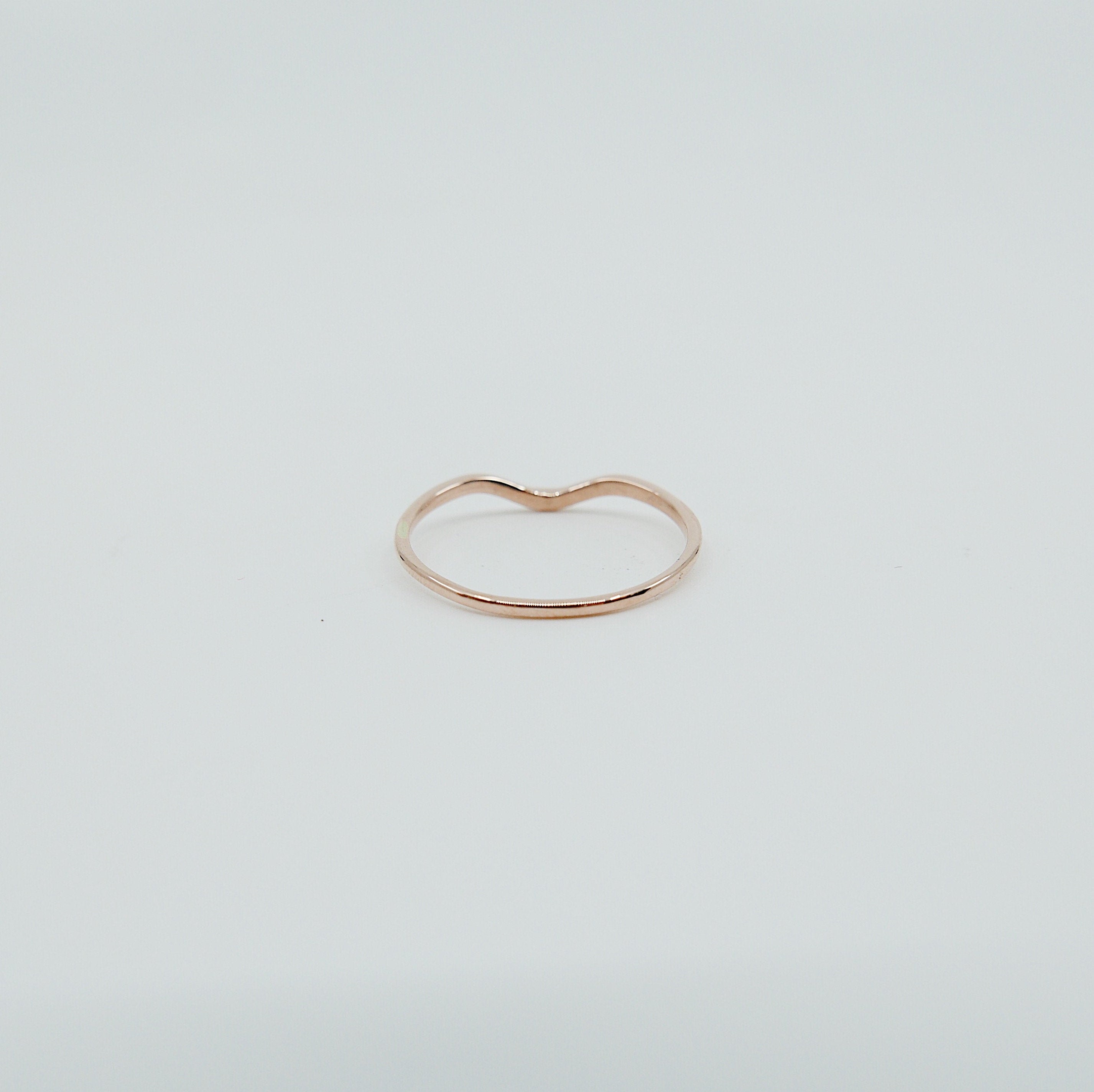 Chevron Diamond Arc Ring, gold arch ring, stacking ring, diamond and hand engraved wedding ring, nesting band, nesting ring, wedding band