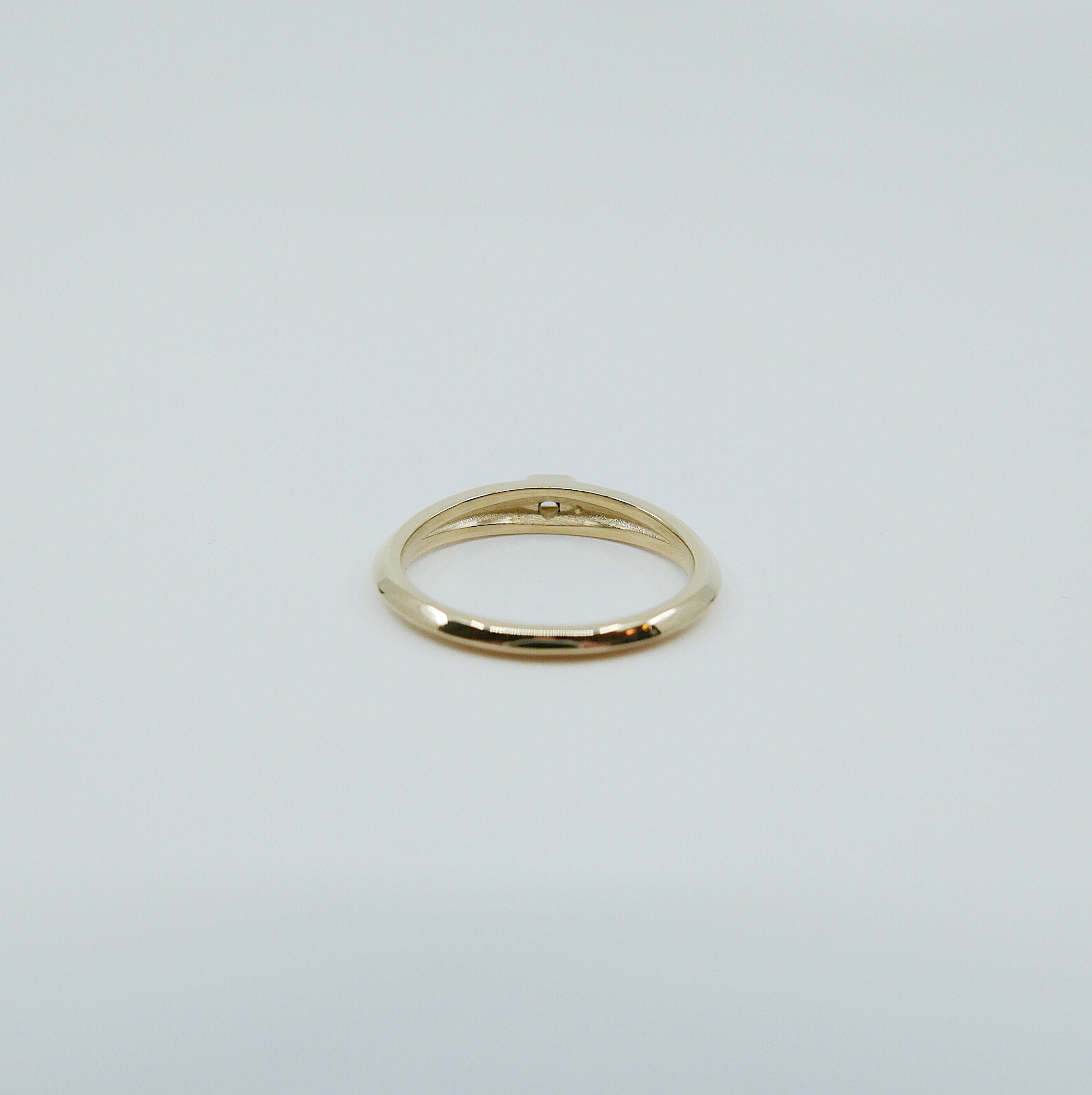 Sleek Baguette Diamond Ring, 14k gold diamond ring, Diamond Bar ring, statement diamond ring, statement ring, modern diamond ring