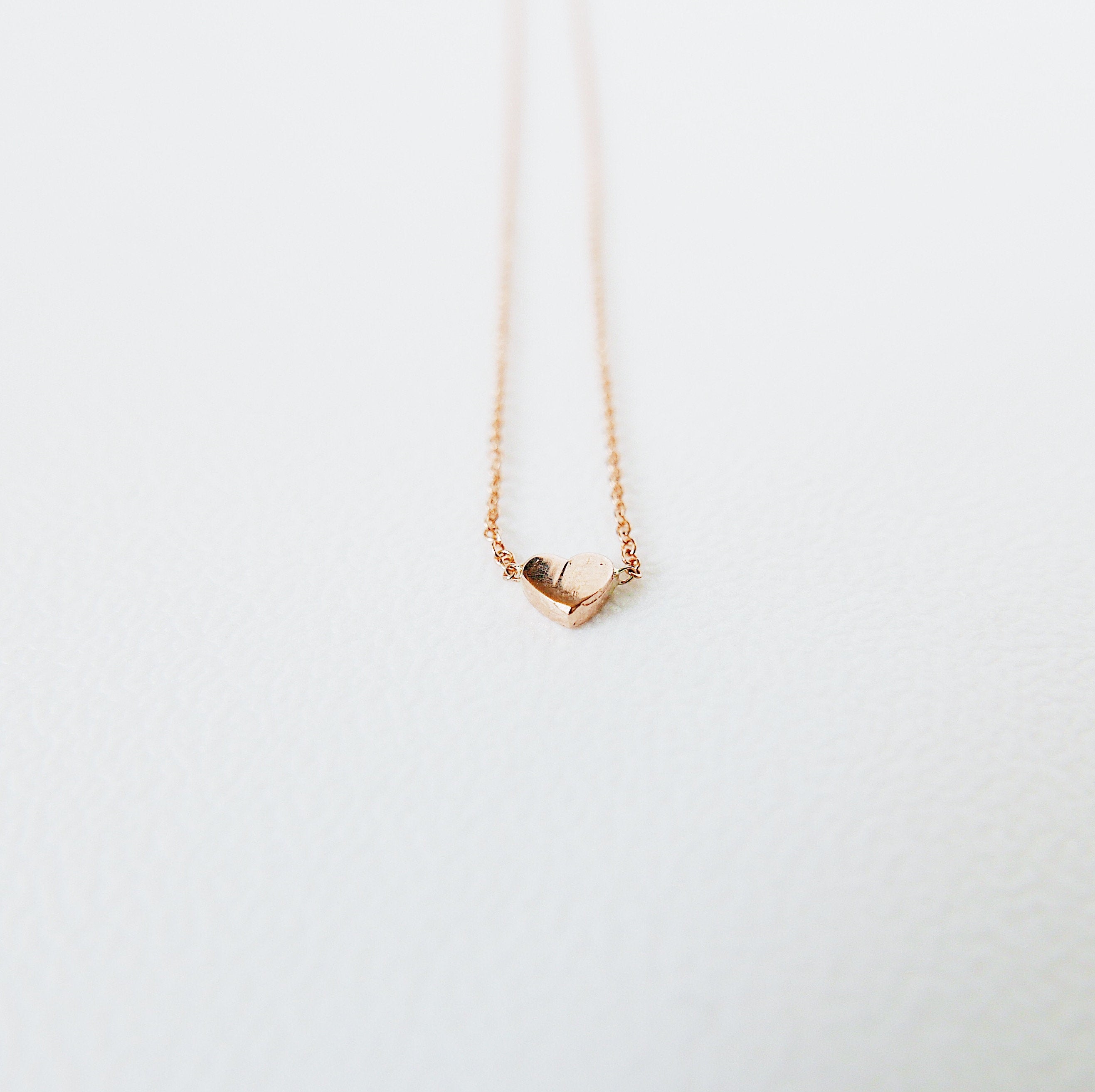 Micro Mini Heart Necklace