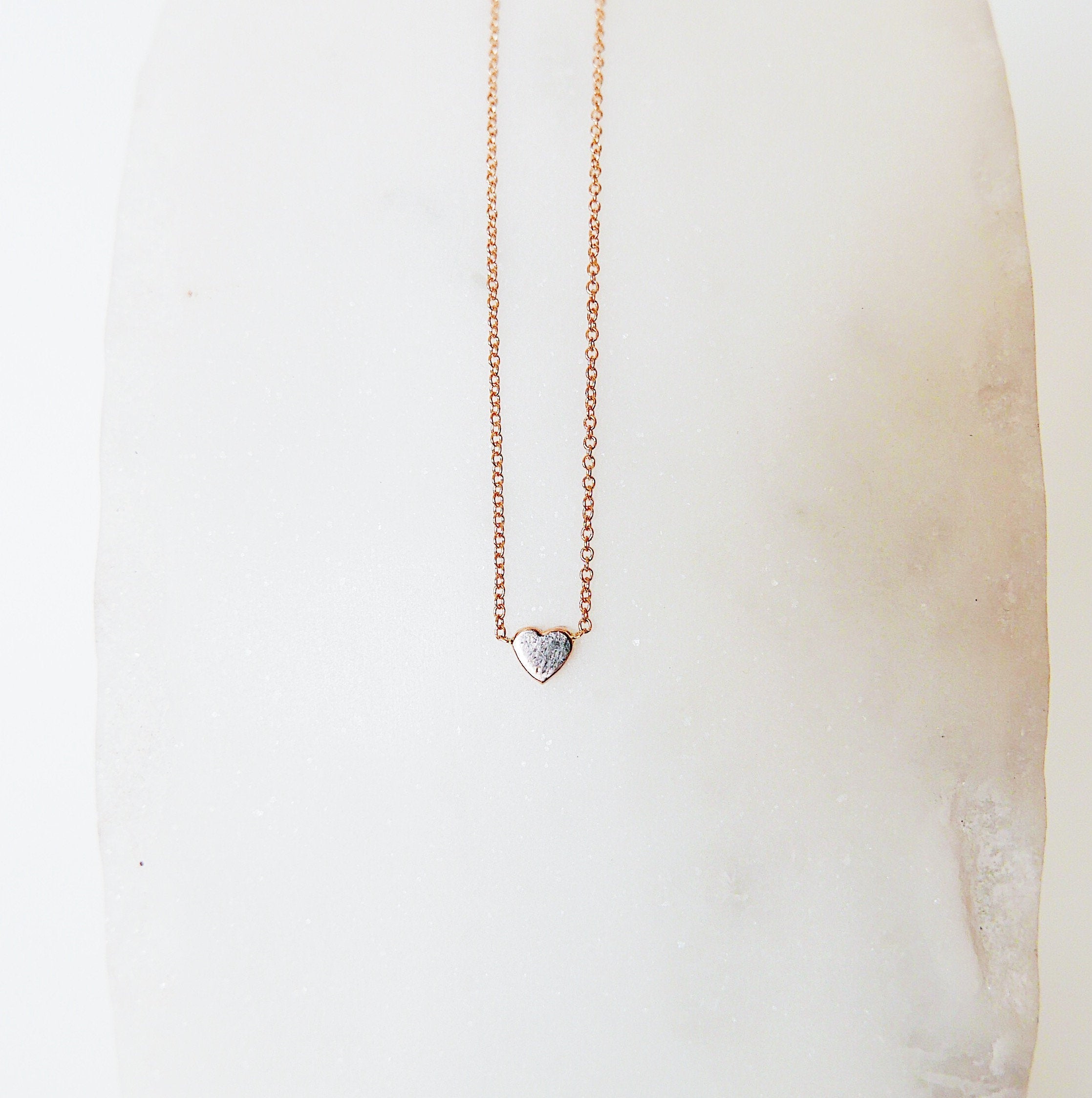 Micro Mini Heart Necklace