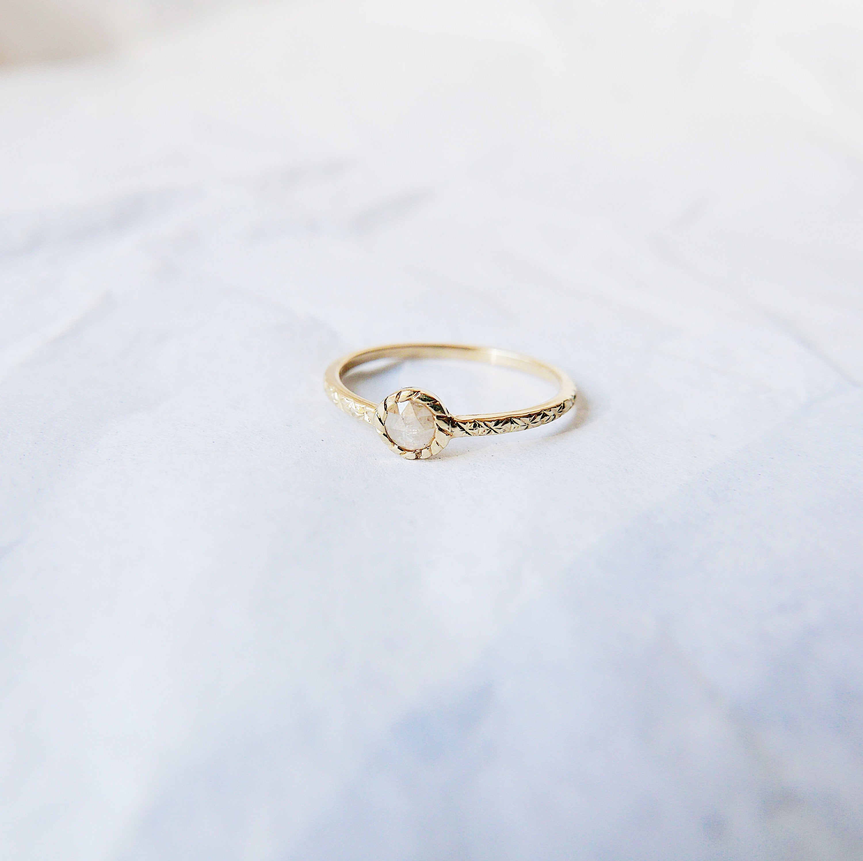 twist ring  Statement Rings  stacking ring  Rings  mgj  mason grace jewelry  mason grace  jewelry  grey diamond  gray diamond  gold stacking ring  fine jewelry  engraved gold ring  engagement ring  diamond band ring  delicate gold ring  birthstone ring  bezel ring  alternative bridal  14k gold ring