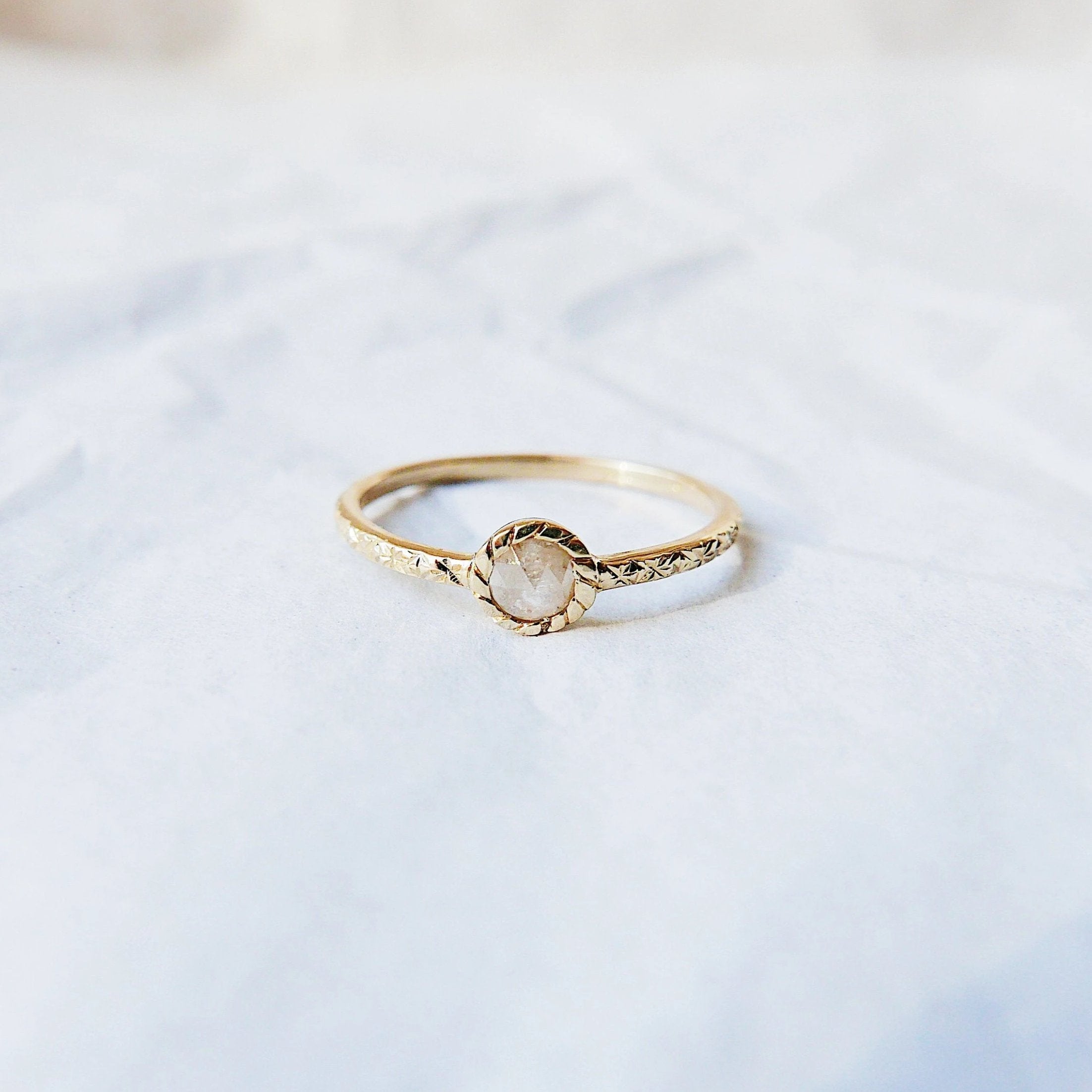 twist ring  Statement Rings  stacking ring  Rings  mgj  mason grace jewelry  mason grace  jewelry  grey diamond  gray diamond  gold stacking ring  fine jewelry  engraved gold ring  engagement ring  diamond band ring  delicate gold ring  birthstone ring  bezel ring  alternative bridal  14k gold ring