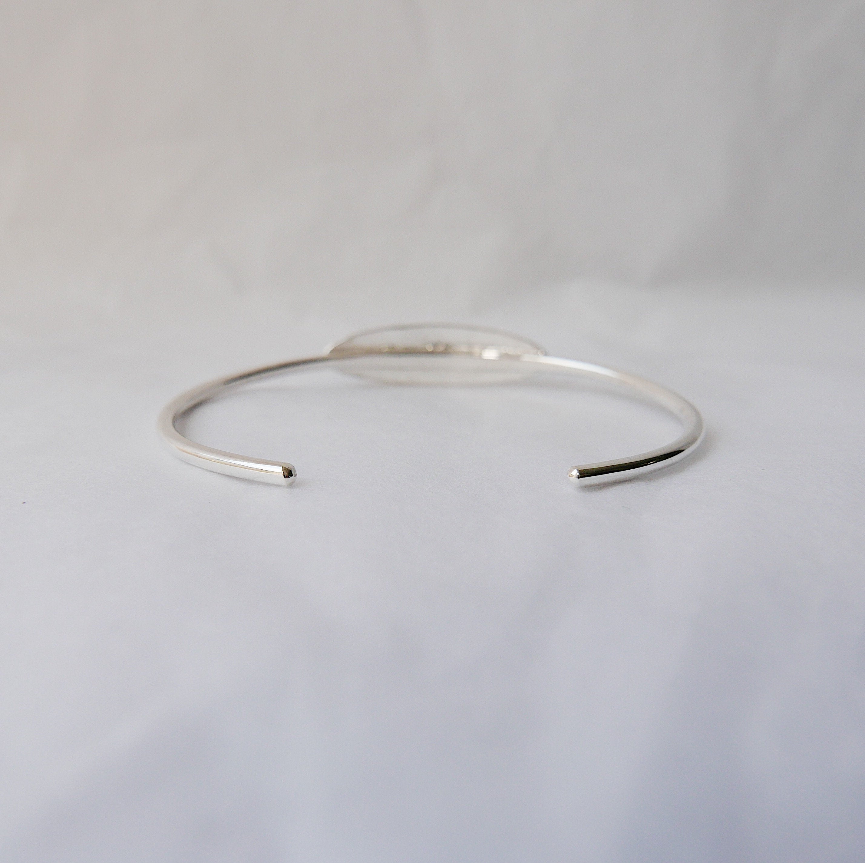 Nameplate Cuff Bracelet, Sterling Silver Nameplate Bracelet, Silver Nameplate Bracelet