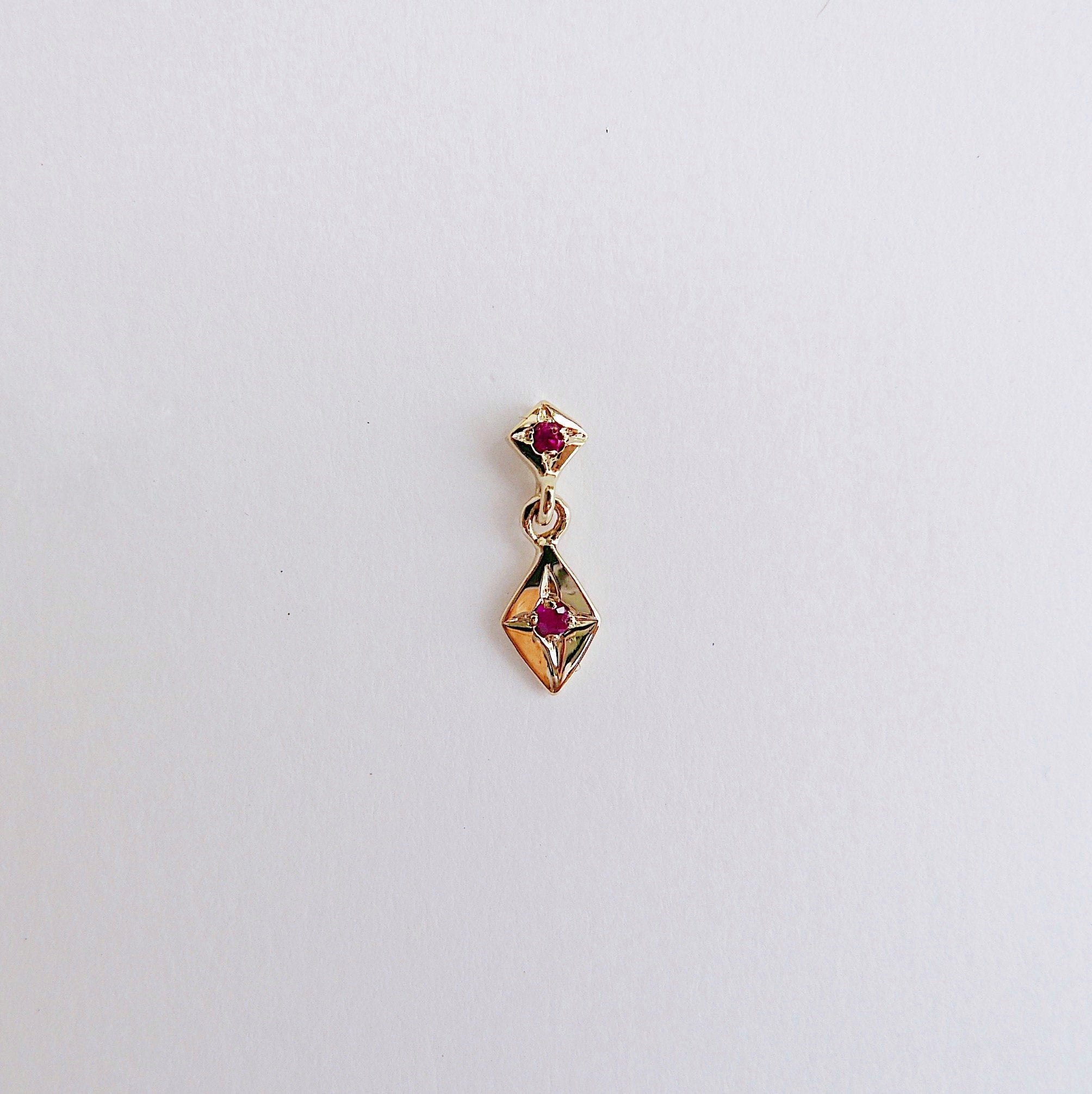 Sway With Me Ruby Earring, 14k gold