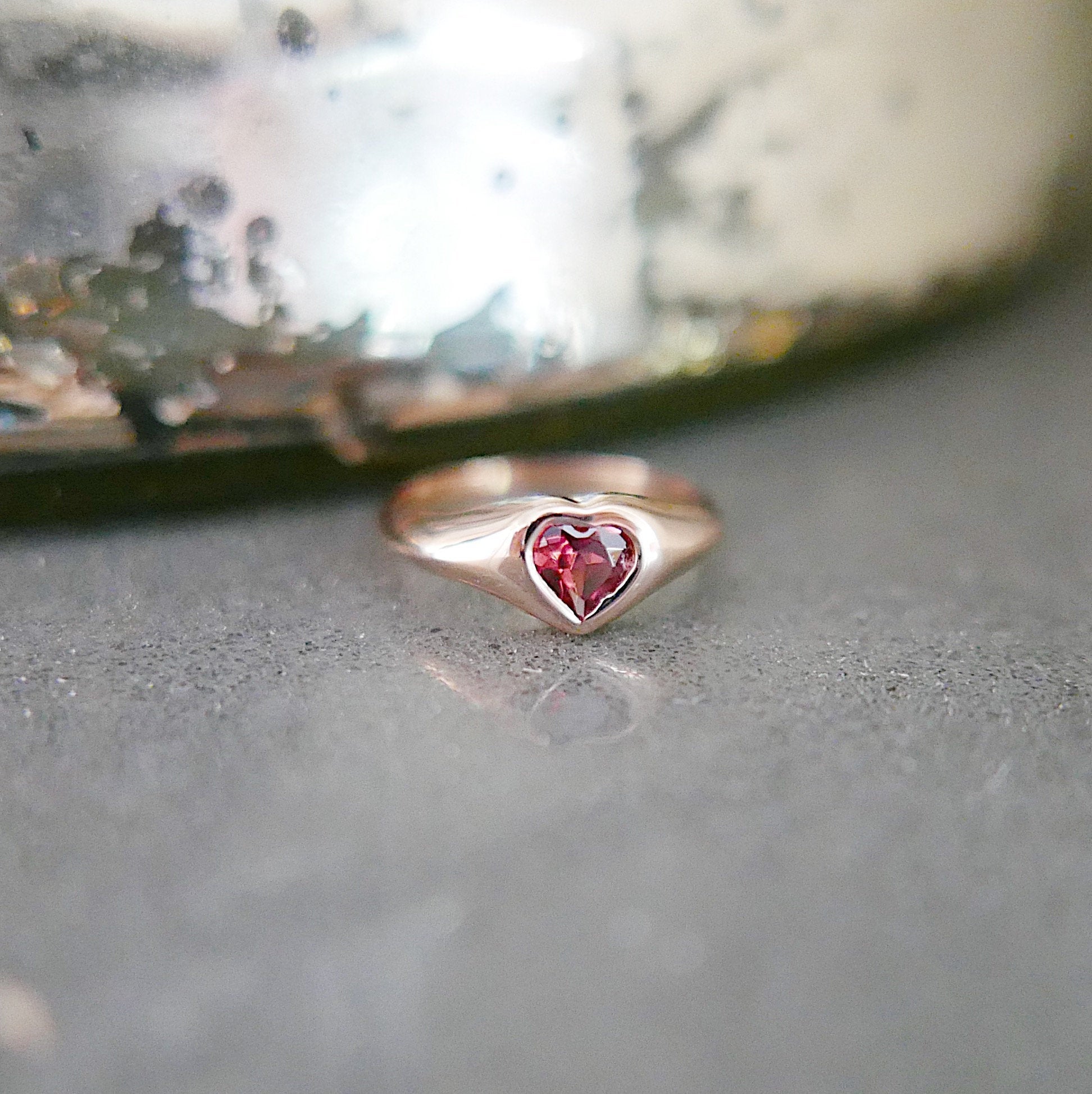 tourmaline heart  signet ring  signet heart ring  Rings  pinky ring  mgj  mason grace jewelry  mason grace  jewelry  heart ring  heart pinky ring  fine jewelry  diamond signet  diamond ring  diamond pinky ring  classic ring  14k signet  14k pinky ring  14k gold ring