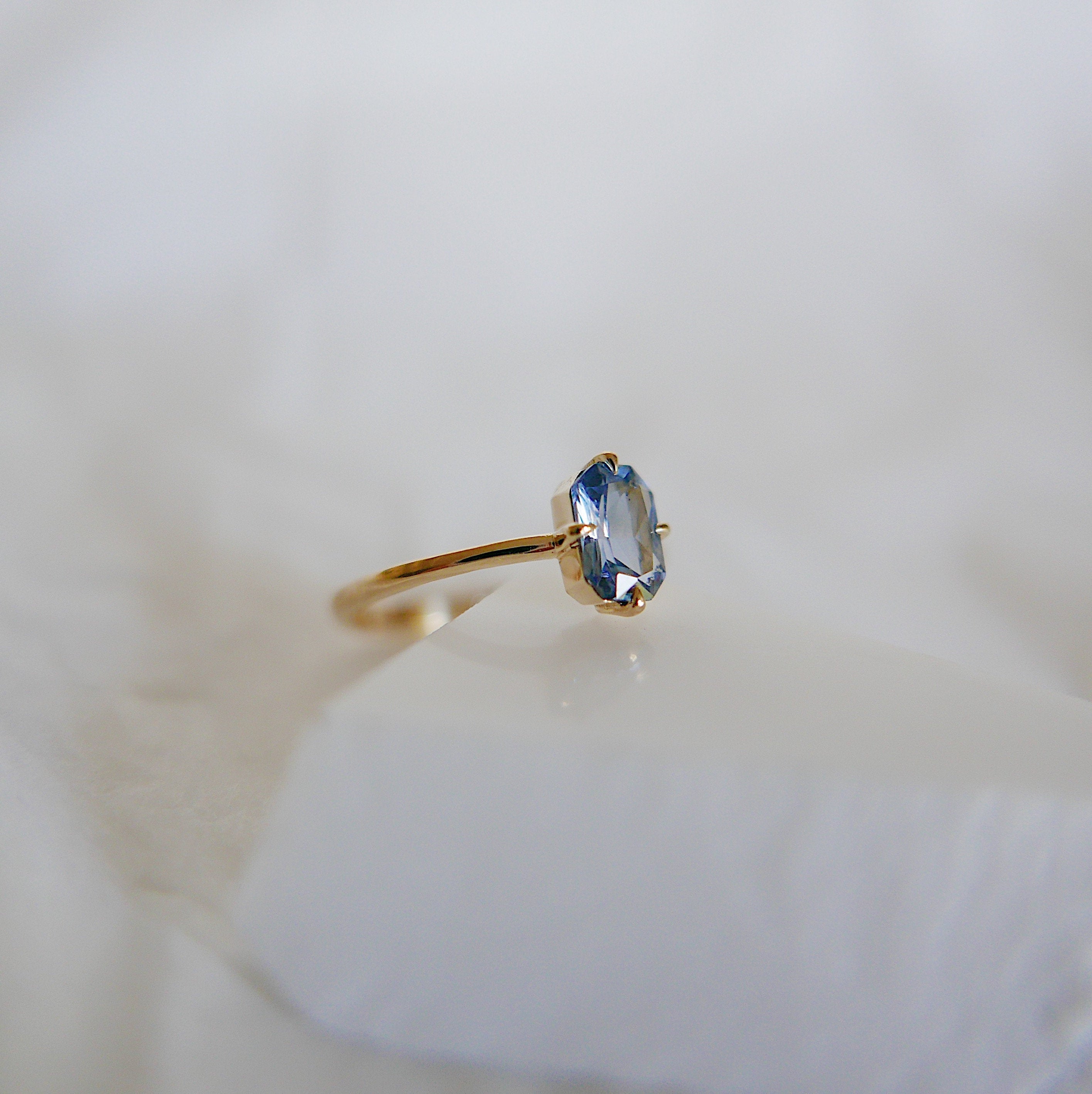 wedding ring  vintage inspired  solitaire ring  sapphire ring  Rings  radiant cut ring  push gift  OOAK  Multi-Stone Rings  mgj  mason grace jewelry  mason grace  jewelry  hand engraved  fine jewelry  Engagement ring  Classic ring  blue sapphire ring  Art Deco  anniversary ring  alternative bridal