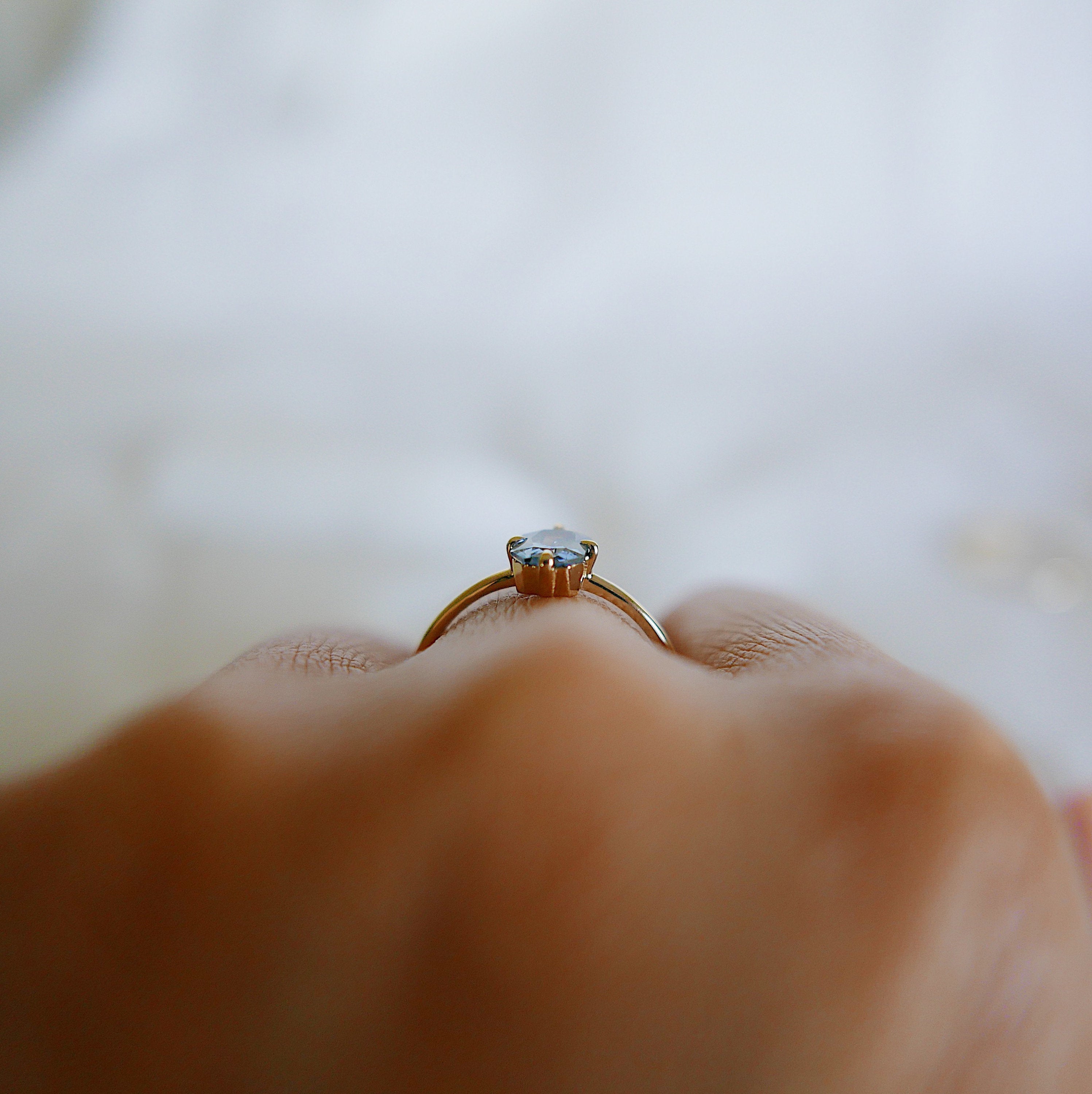 wedding ring  vintage inspired  solitaire ring  sapphire ring  Rings  radiant cut ring  push gift  OOAK  Multi-Stone Rings  mgj  mason grace jewelry  mason grace  jewelry  hand engraved  fine jewelry  Engagement ring  Classic ring  blue sapphire ring  Art Deco  anniversary ring  alternative bridal