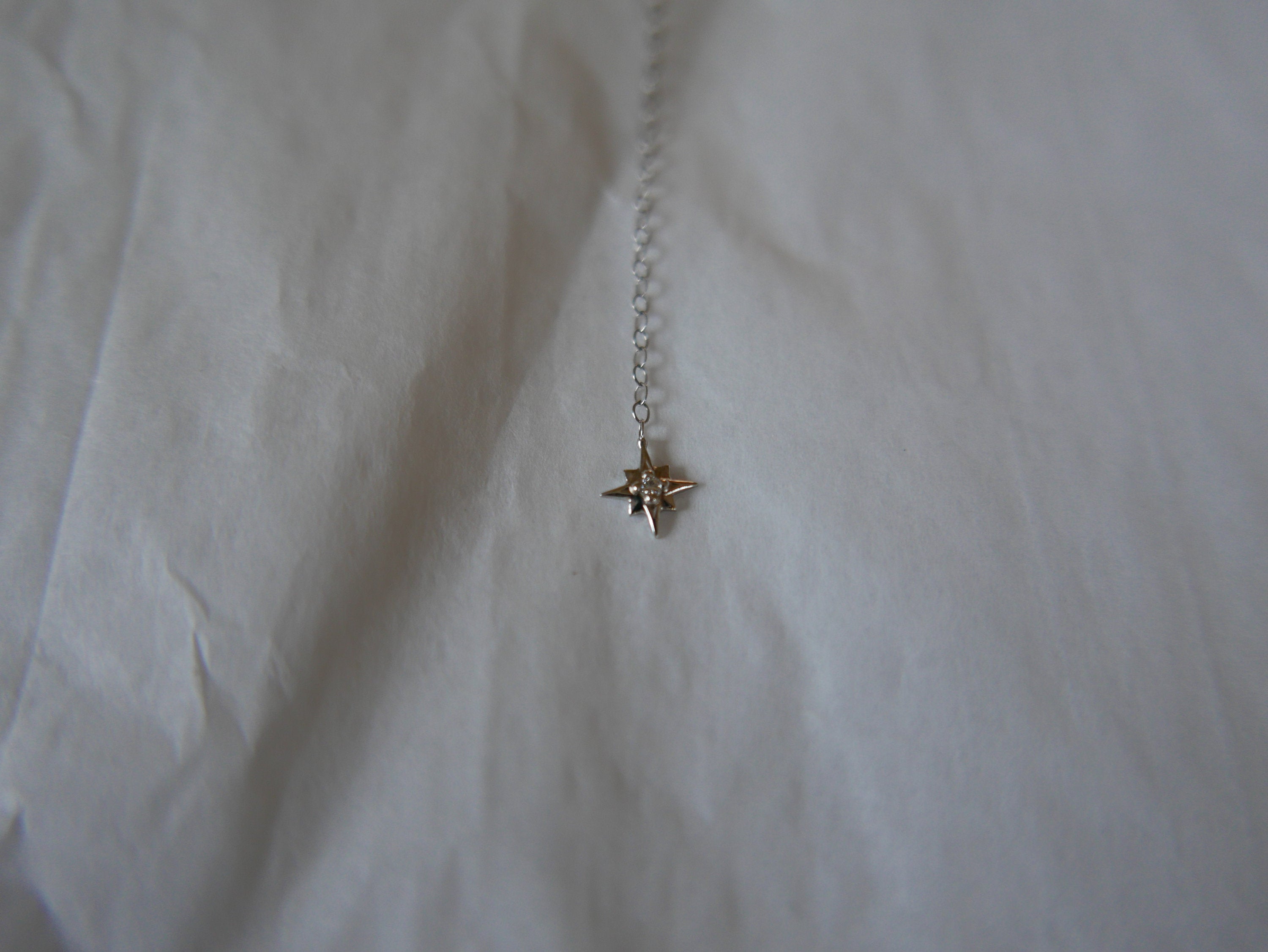 y necklace  Necklaces  mgj  mason grace jewelry  mason grace  Lariat & Y Necklaces  jewelry  gold y necklace  gold lariat  fine jewelry  diamond star  dainty necklace  bezel diamond  8 sided star charm