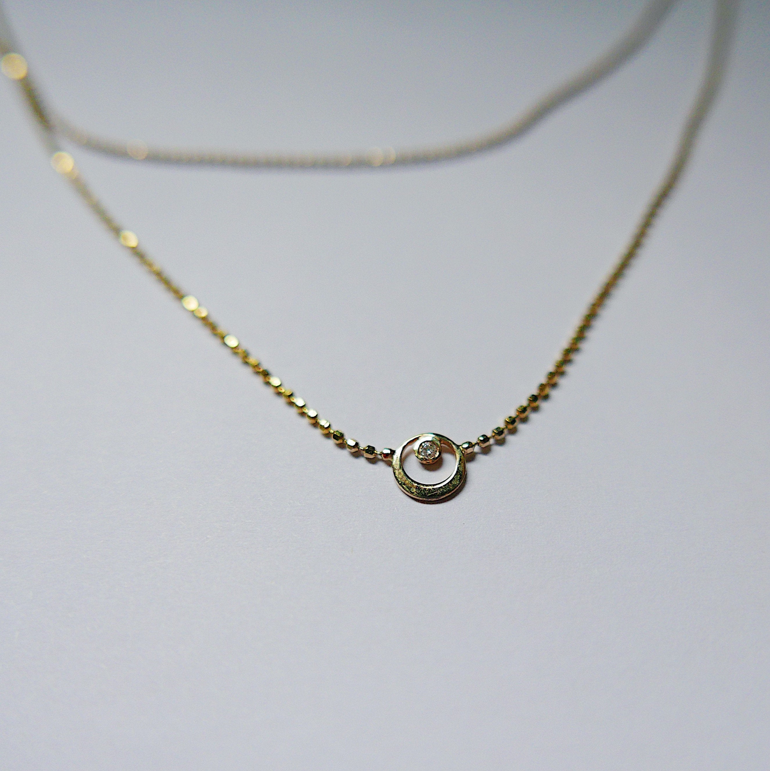 Topsy Turvy Double Chain Necklace