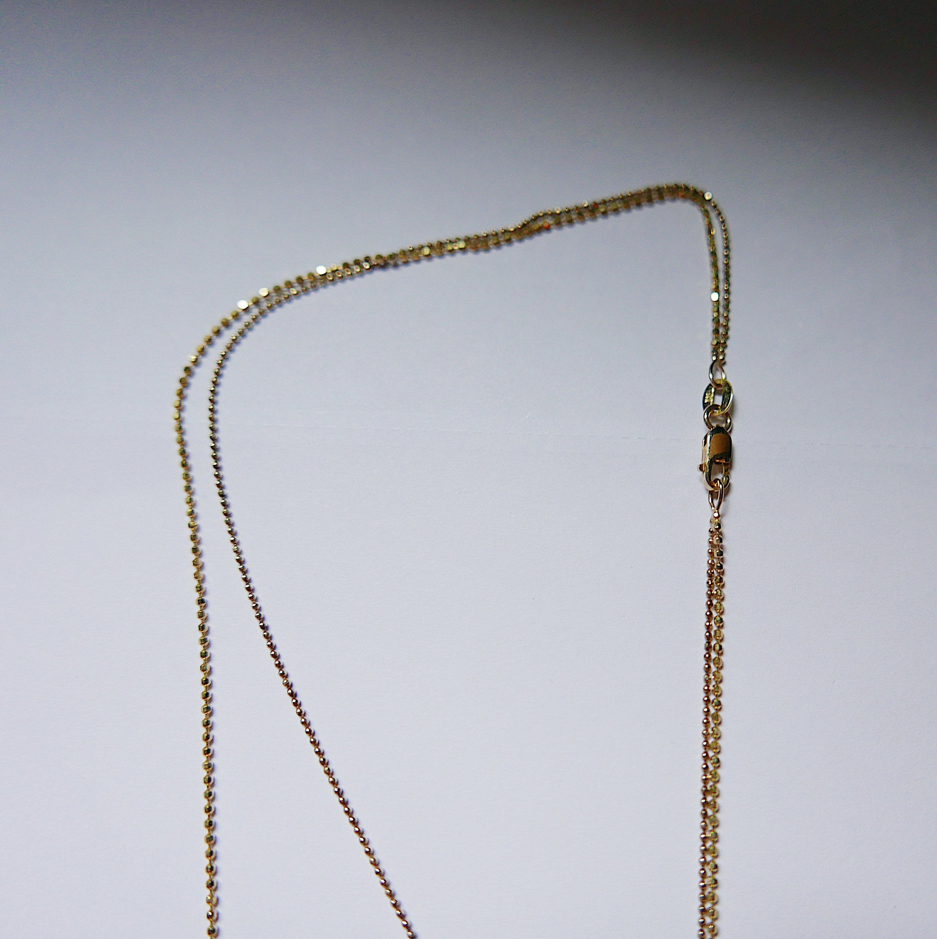 Topsy Turvy Double Chain Necklace