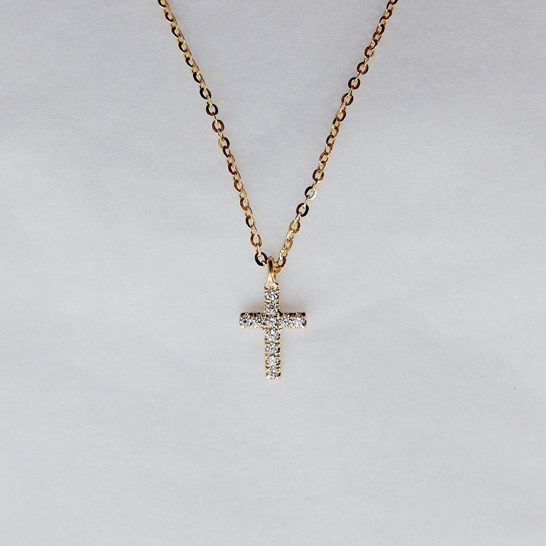 White gold cross with selling diamonds