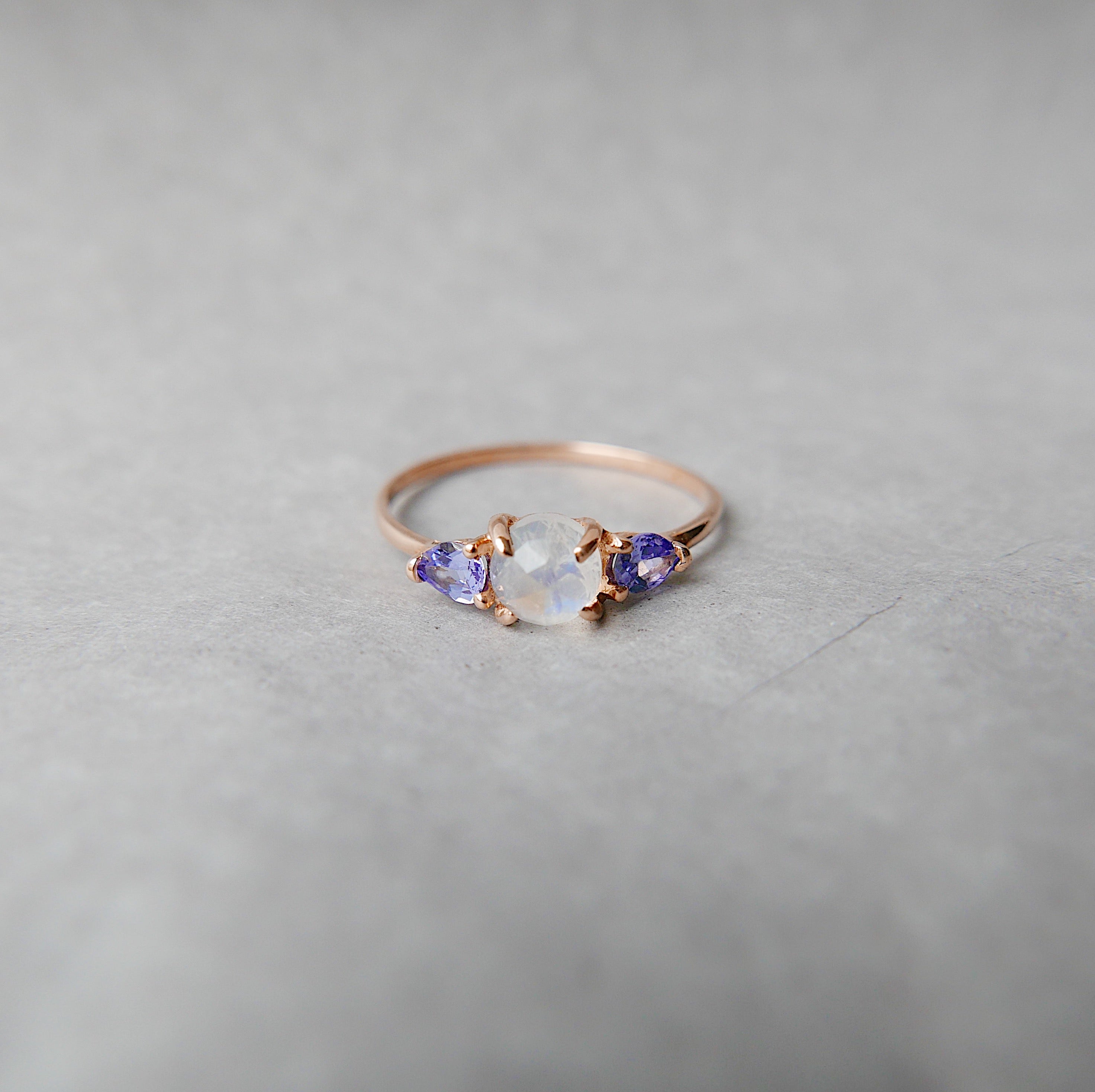 Penelope Rose Cut Moonstone Ring