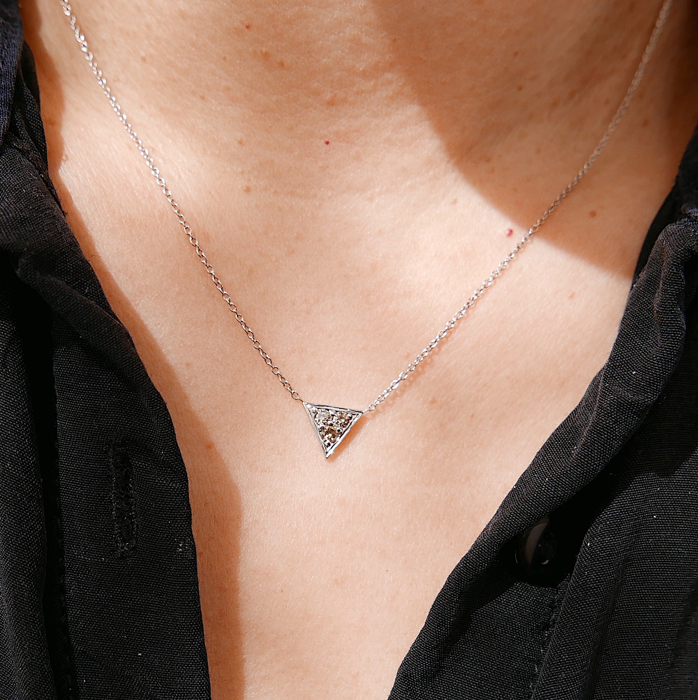 Champagne Triangle Necklace