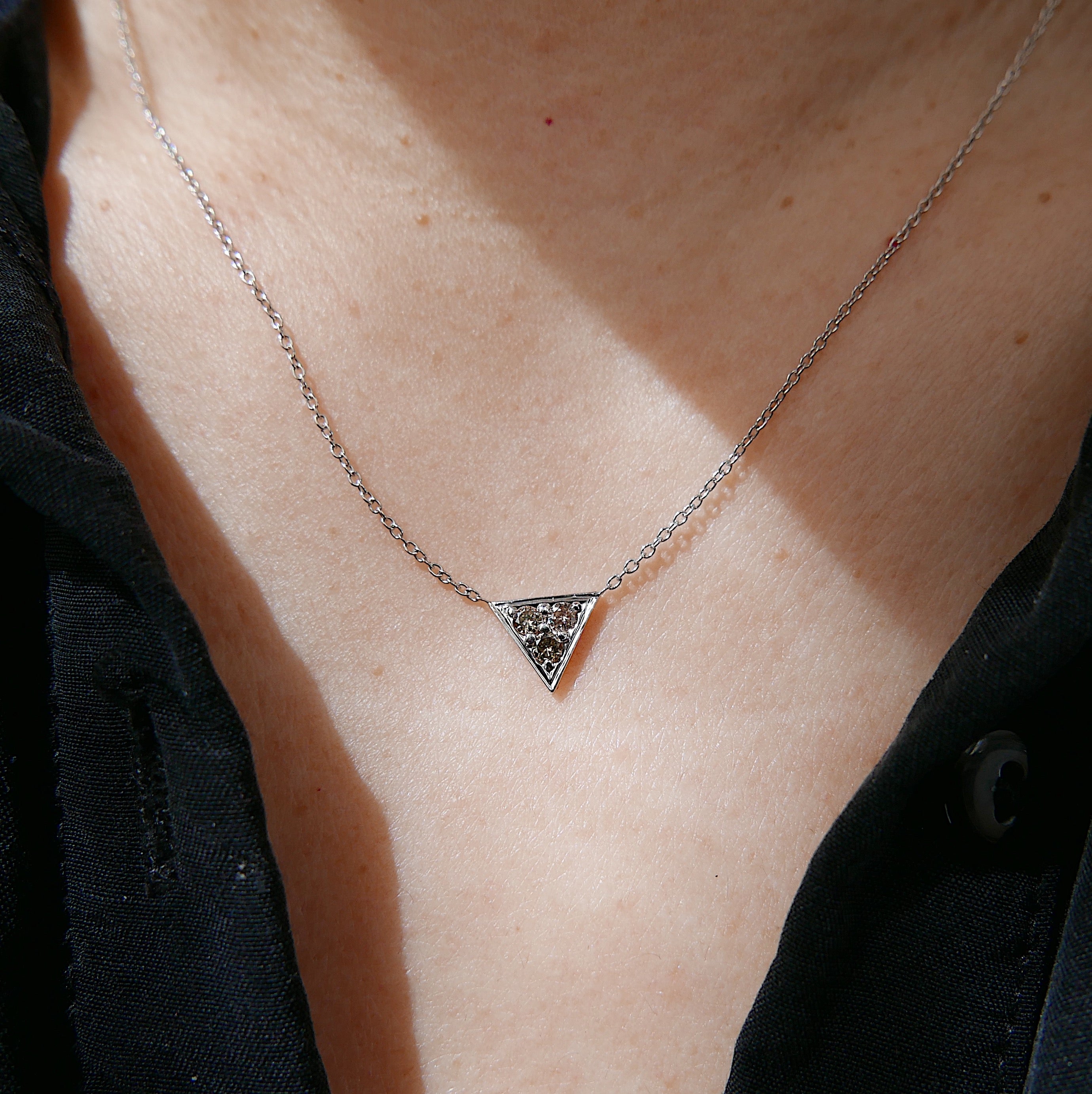 Champagne Triangle Necklace