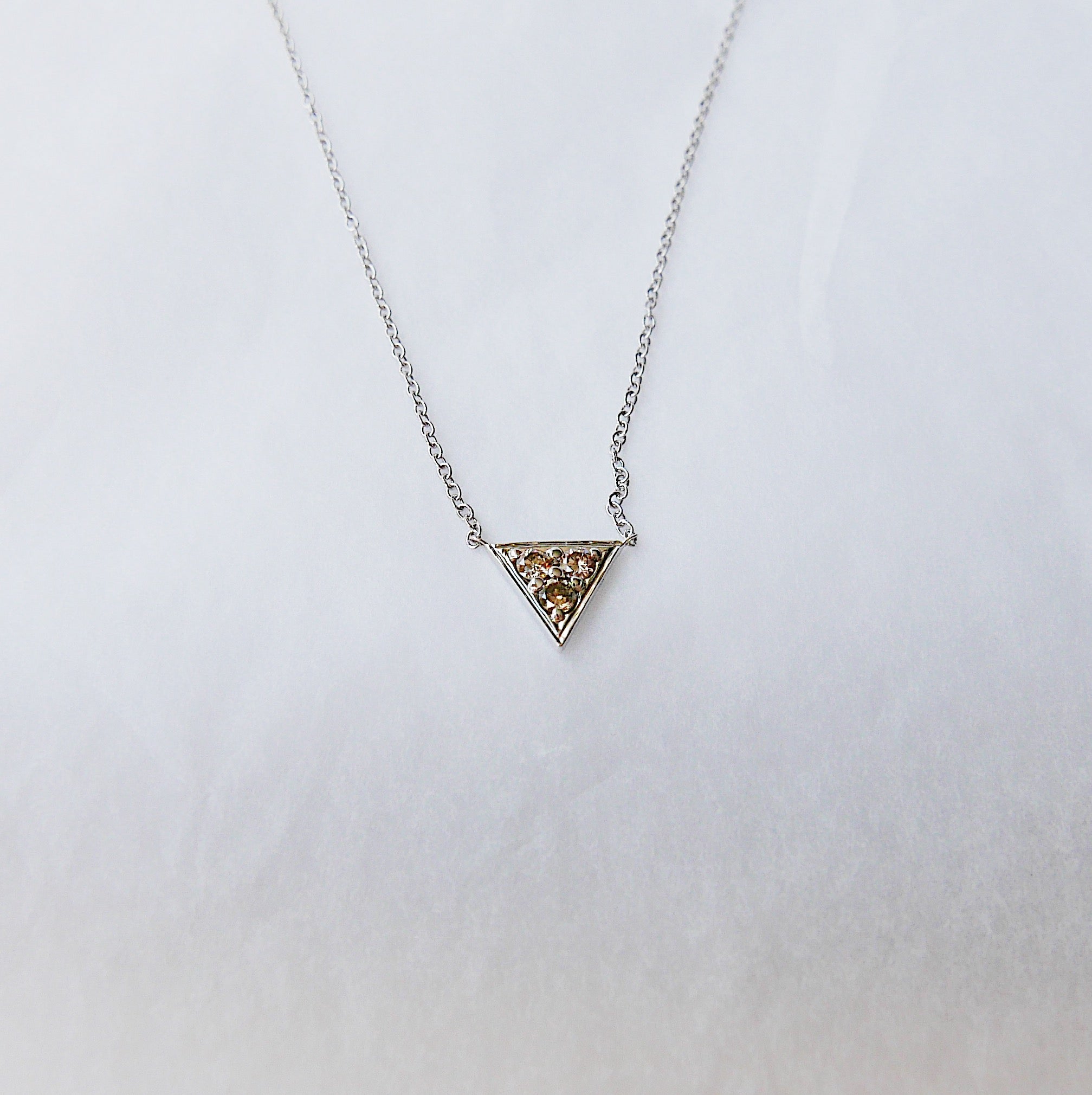 Champagne Triangle Necklace