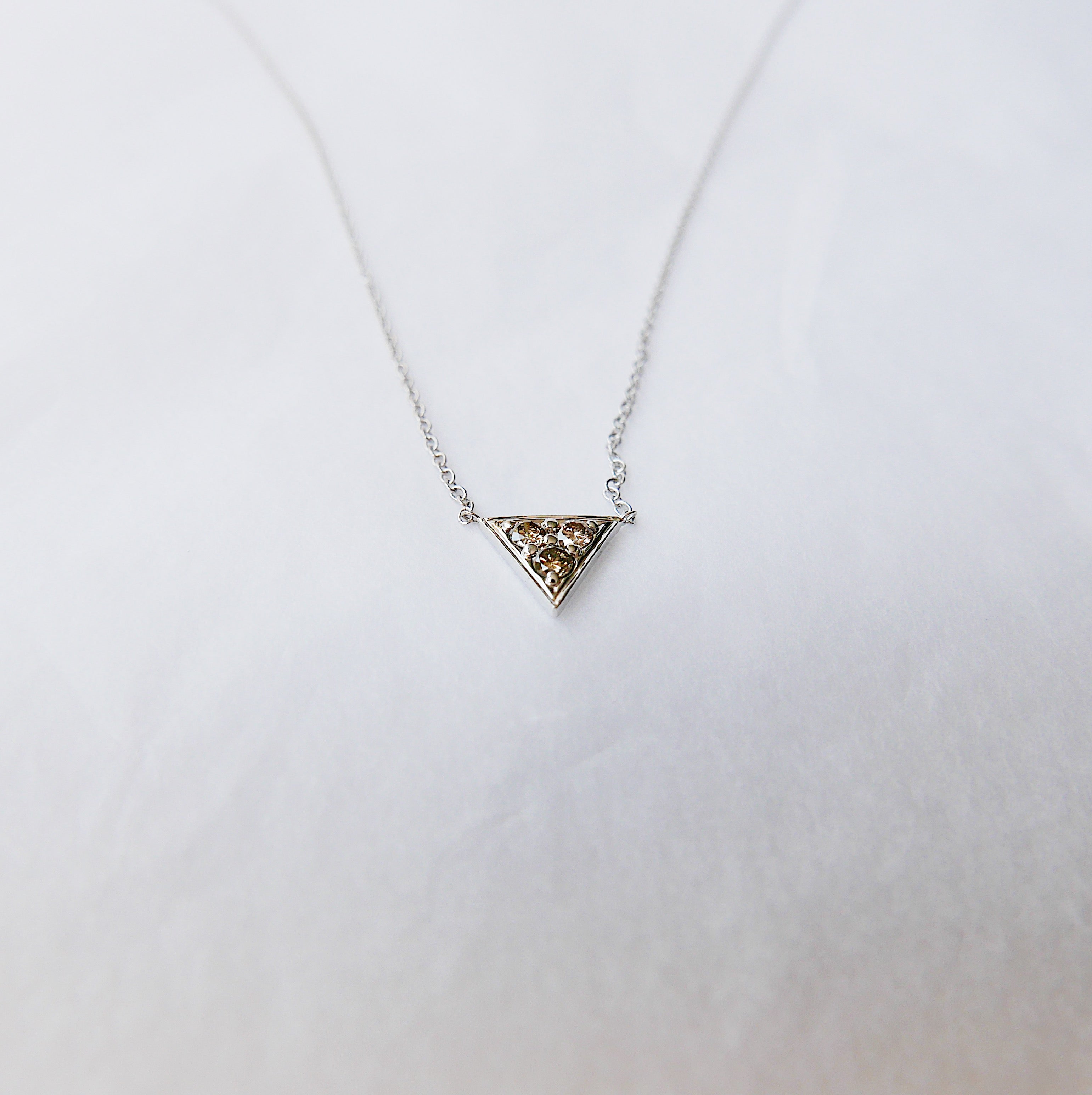 Champagne Triangle Necklace