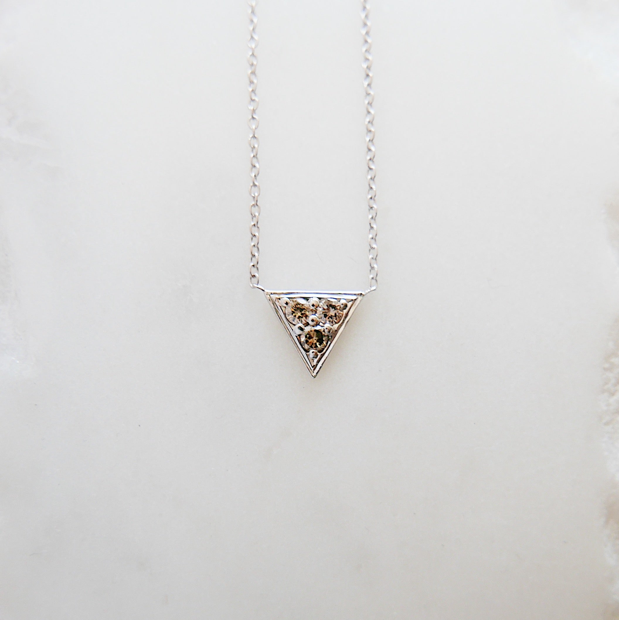 Champagne Triangle Necklace