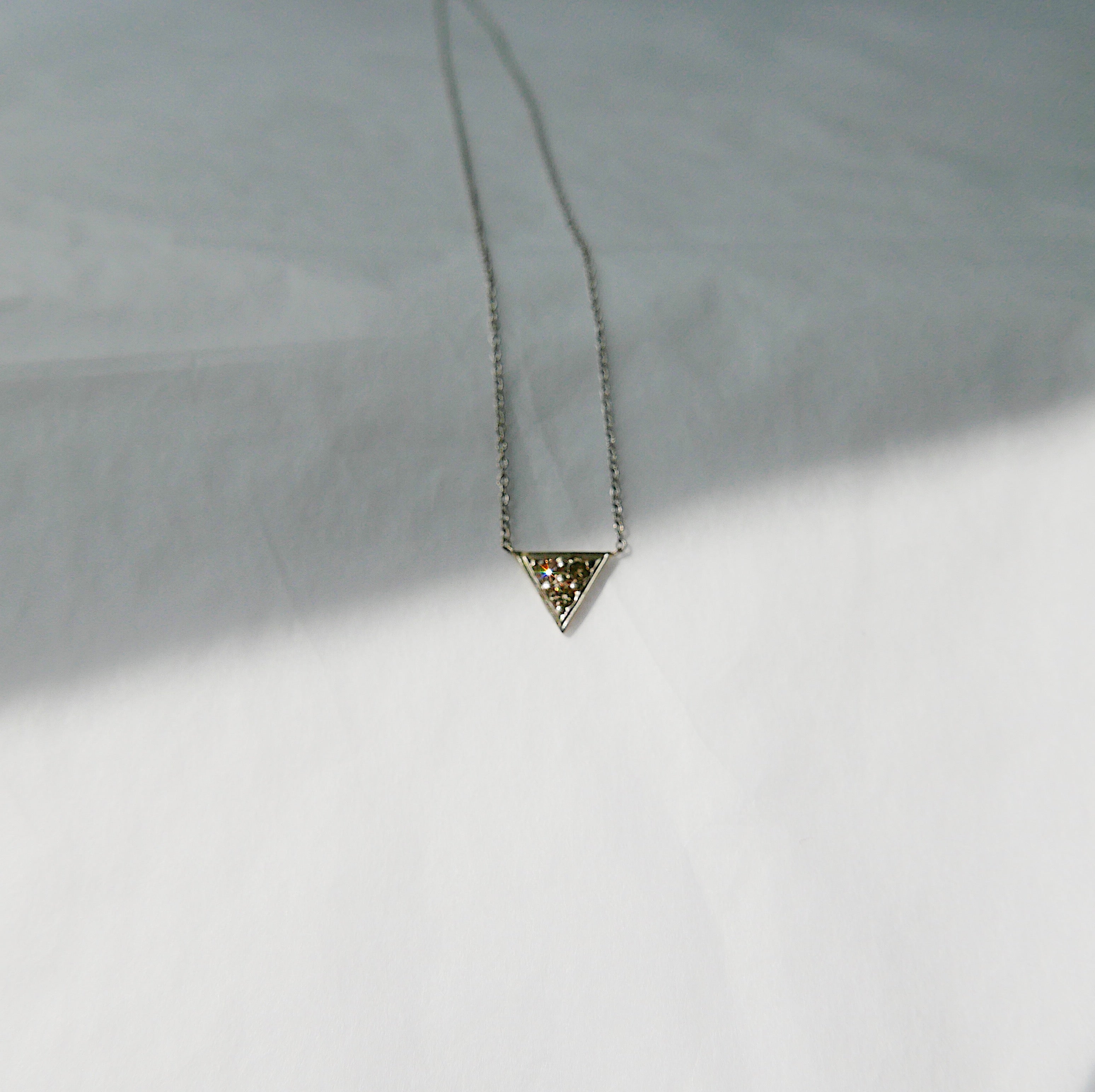 Champagne Triangle Necklace