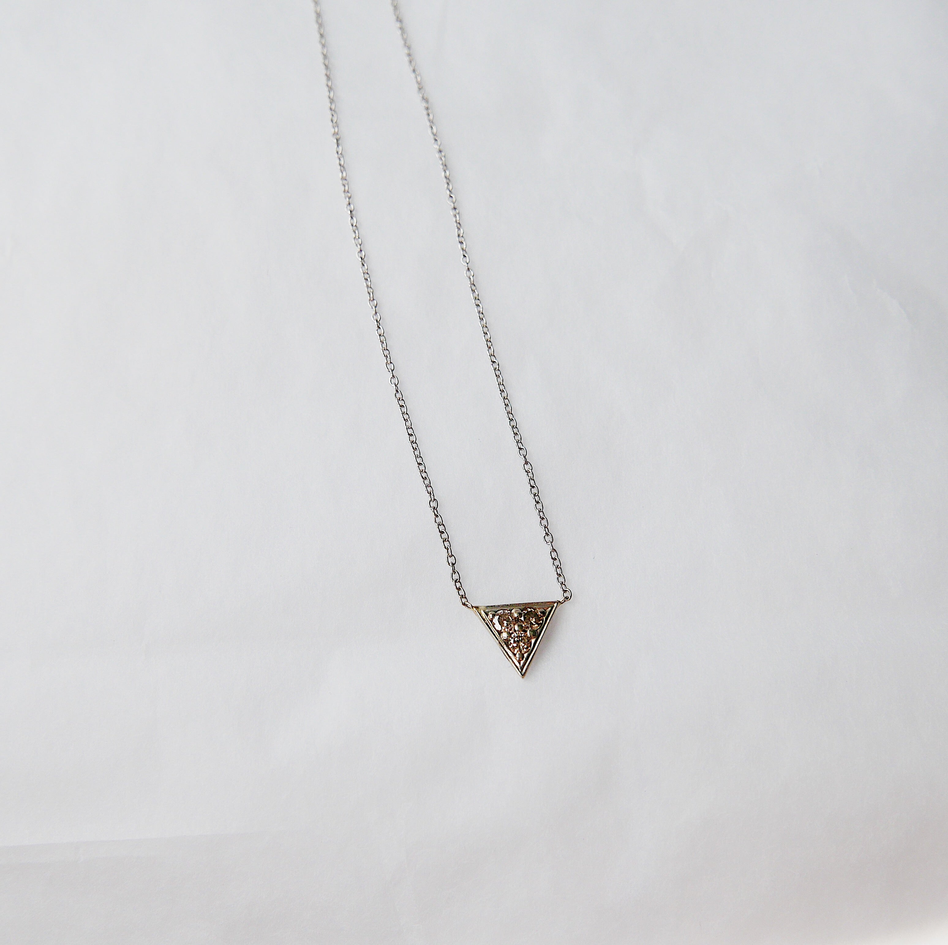 Champagne Triangle Necklace