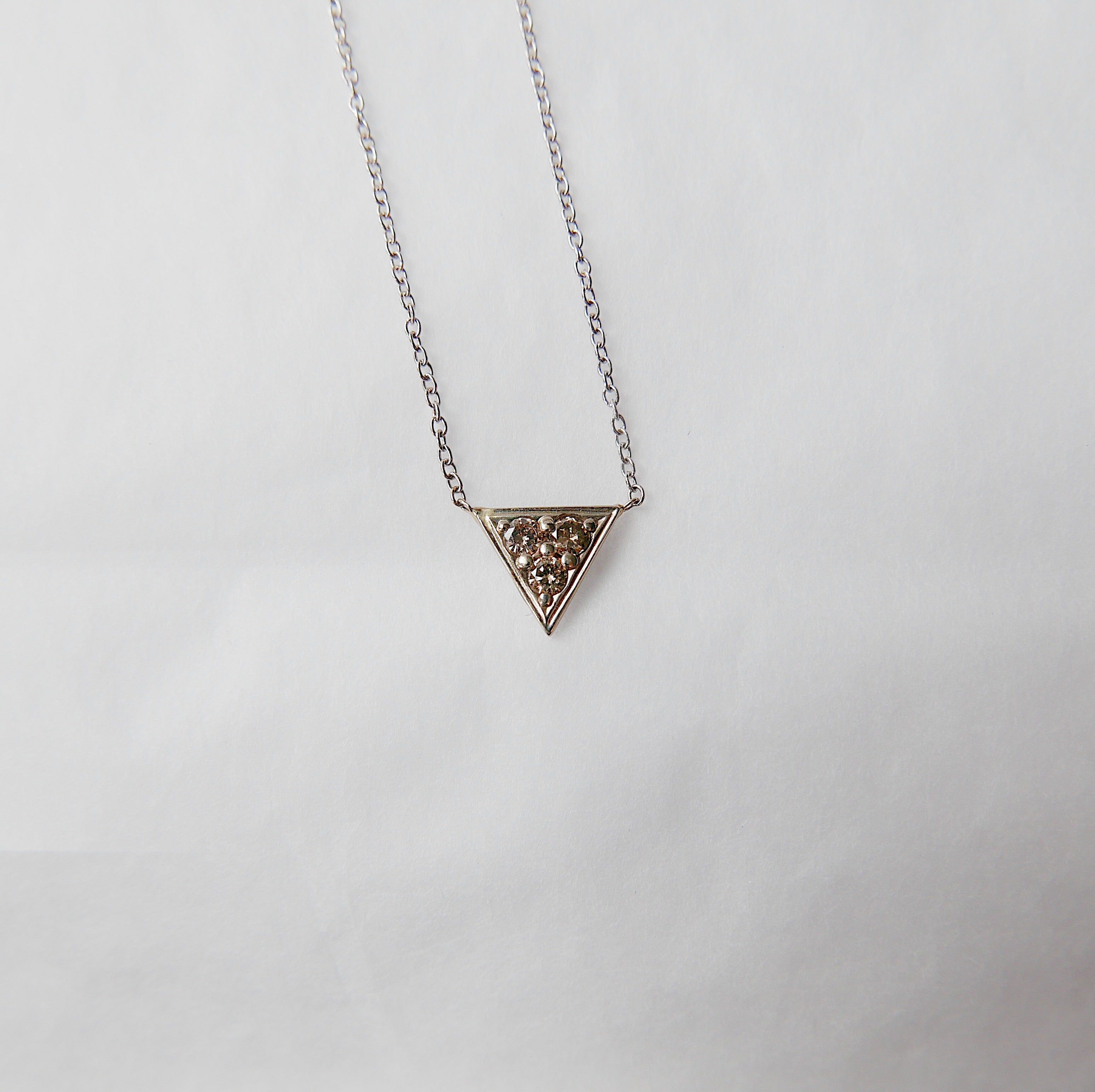 Champagne Triangle Necklace